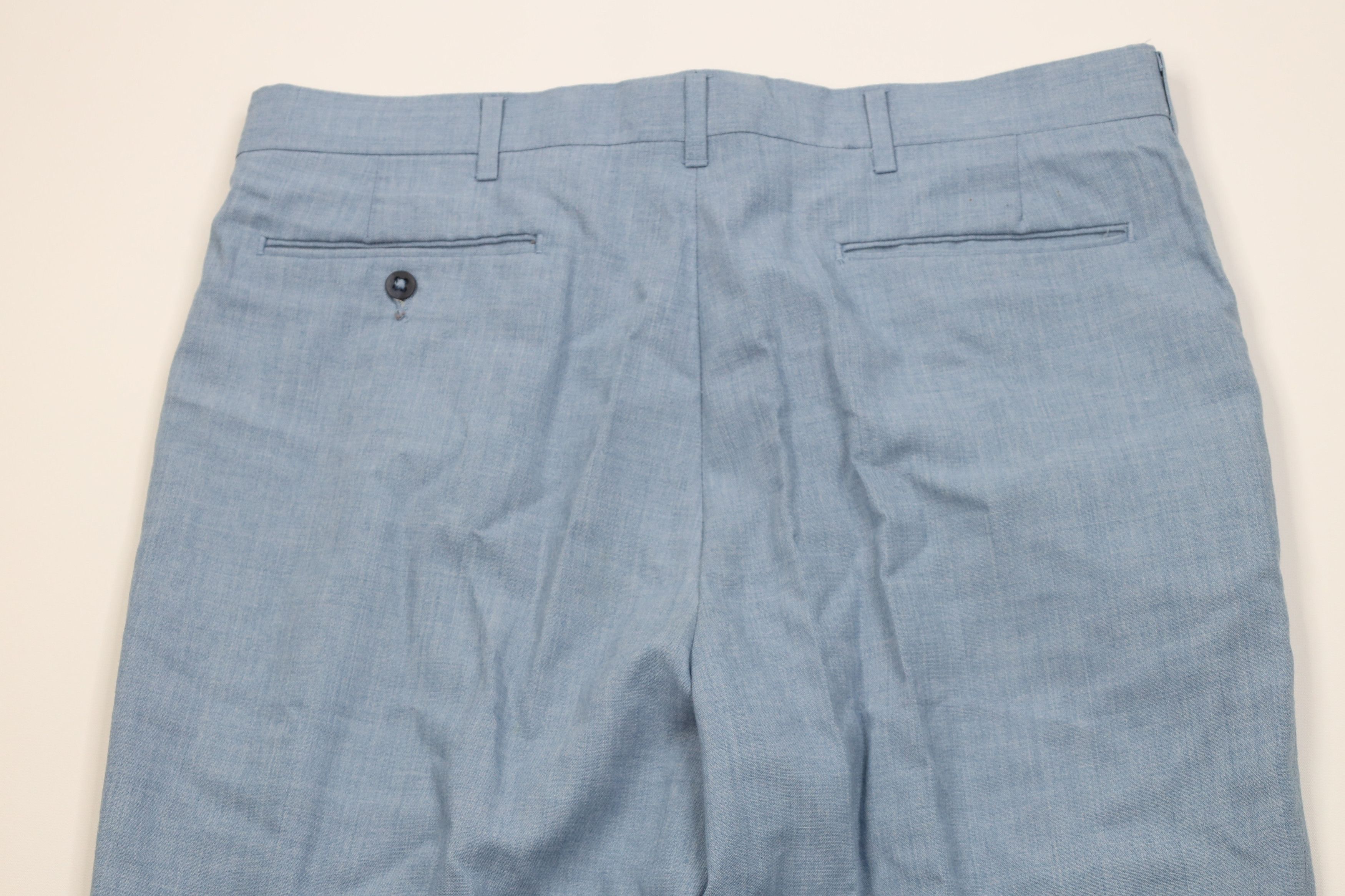 Vintage Vintage 70s Blend Chambray Wide Leg Chino Pants USA Size US 34 / EU 50 - 11 Thumbnail