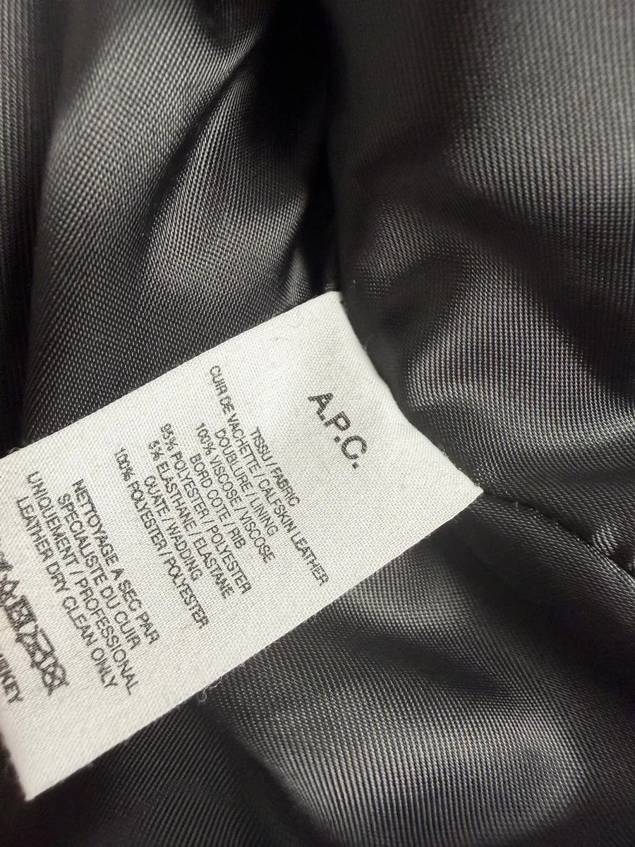 A.P.C. A.P.C. Black Calfskin Leather Jacket Size US L / EU 52-54 / 3 - 12 Thumbnail