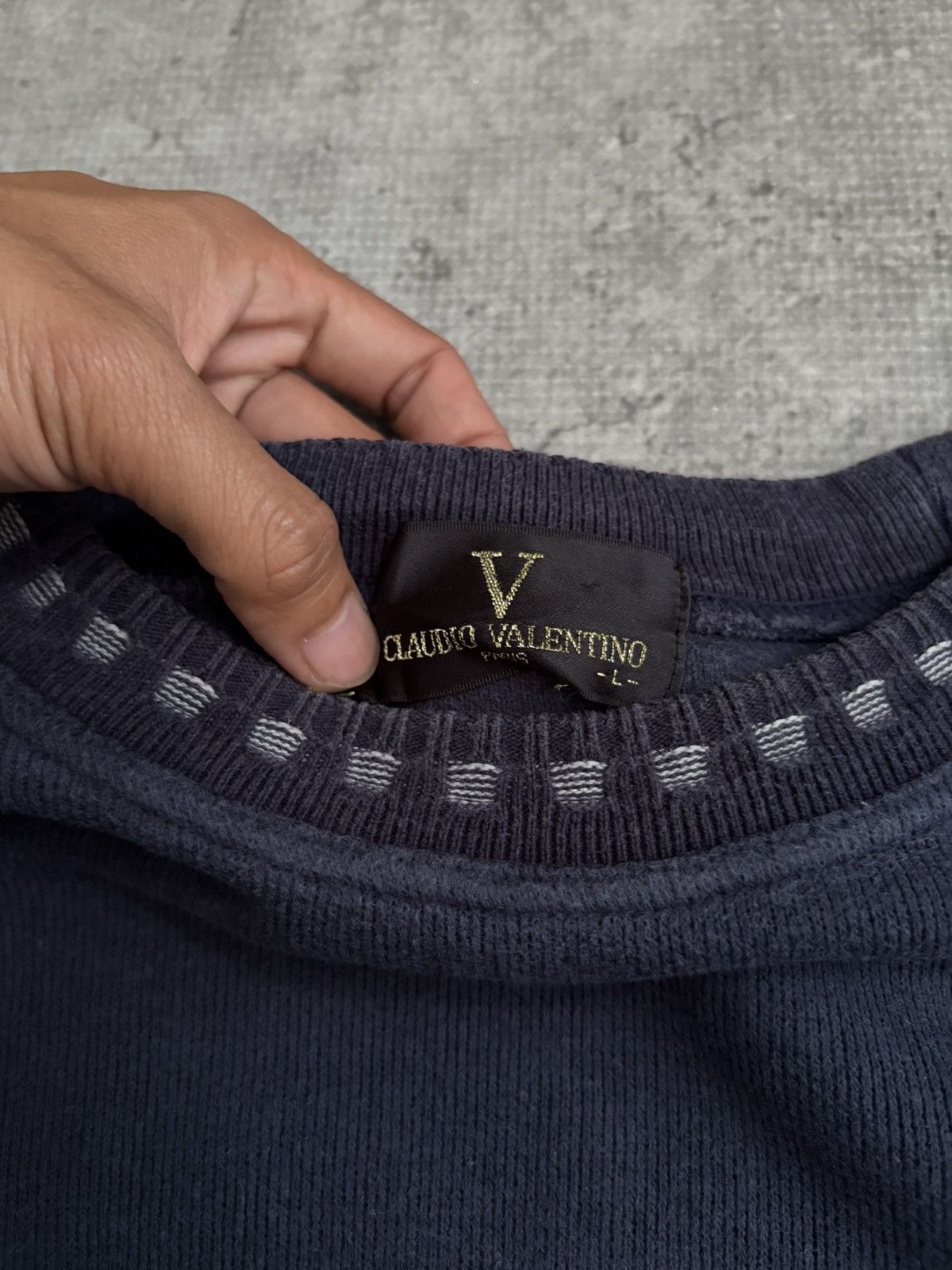 Gianni Valentino SWEATER CLAUDIO VALENTINO Size US L / EU 52-54 / 3 - 3 Thumbnail