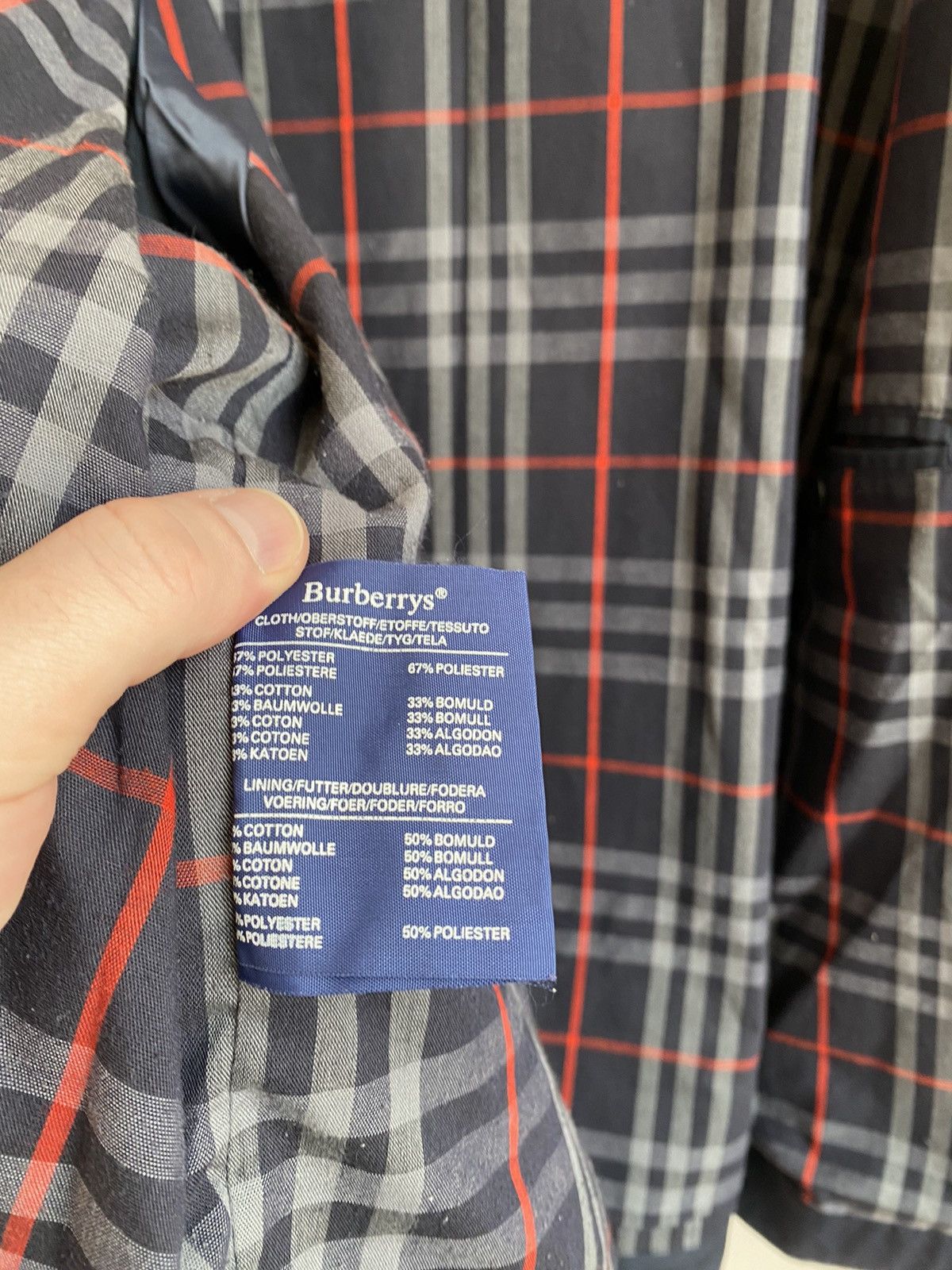 Burberry × Vintage Burberrys Vintage Men's Jacket Size US L / EU 52-54 / 3 - 7 Thumbnail