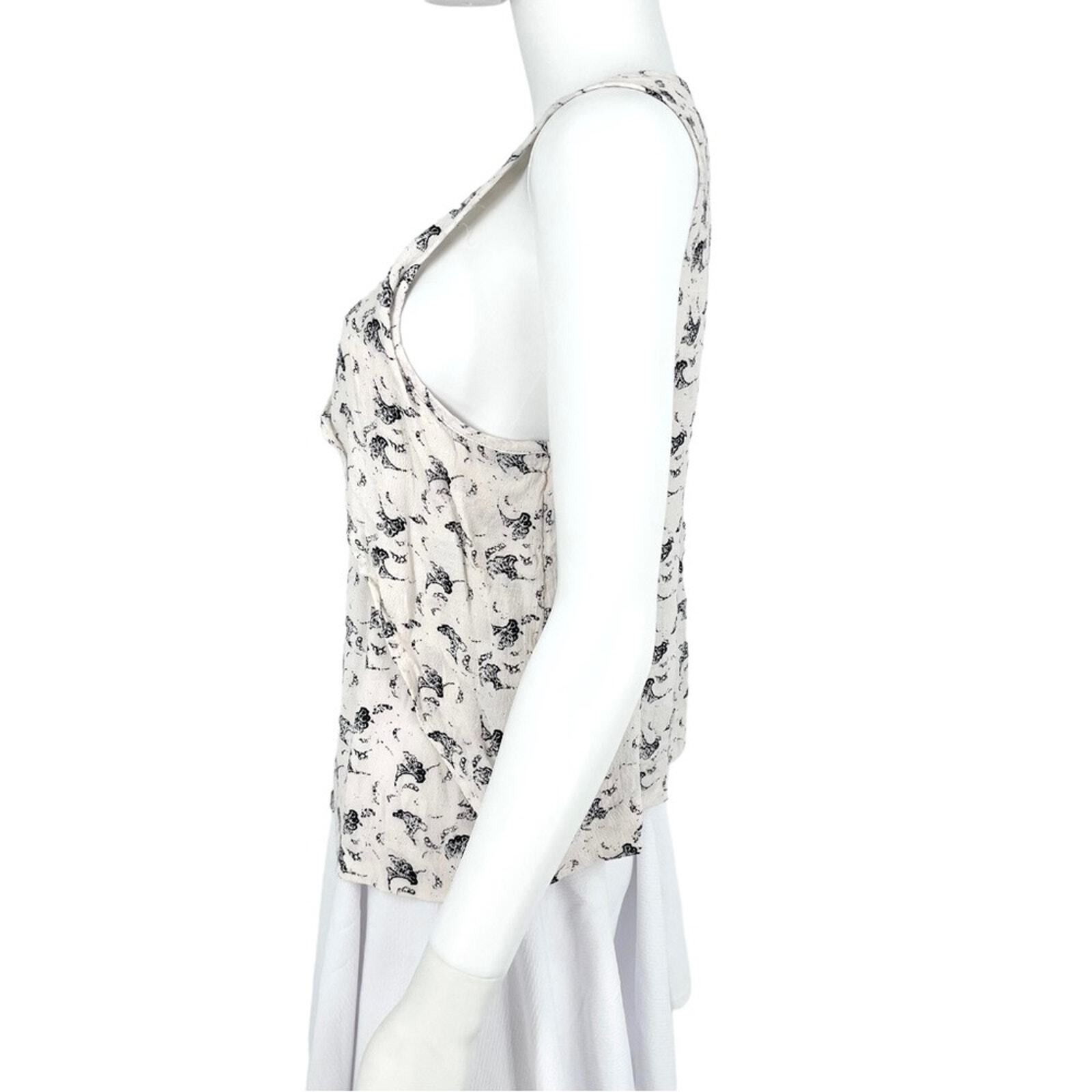 Free People Free People Tank Top Size Small Casual Cut Out Off White Size S / US 4 / IT 40 - 3 Thumbnail