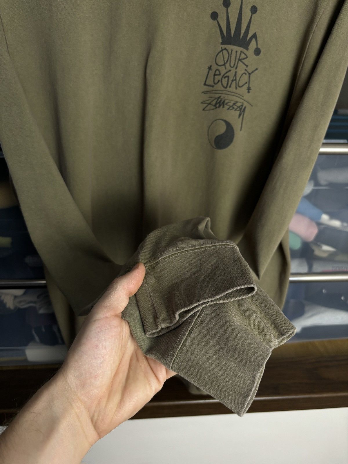 Our Legacy × Stussy Our Legacy x Stussy Crown Work Shop Long Sleeve T-shirt Size US M / EU 48-50 / 2 - 5 Thumbnail