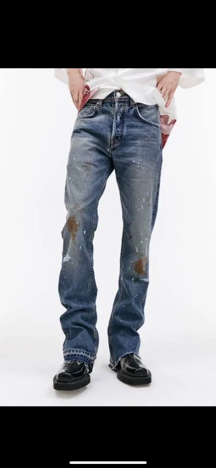 Enfants Riches Deprimes Enfants riches deprimes flared destroyed denim Size US 36 / EU 52 - 2 Thumbnail