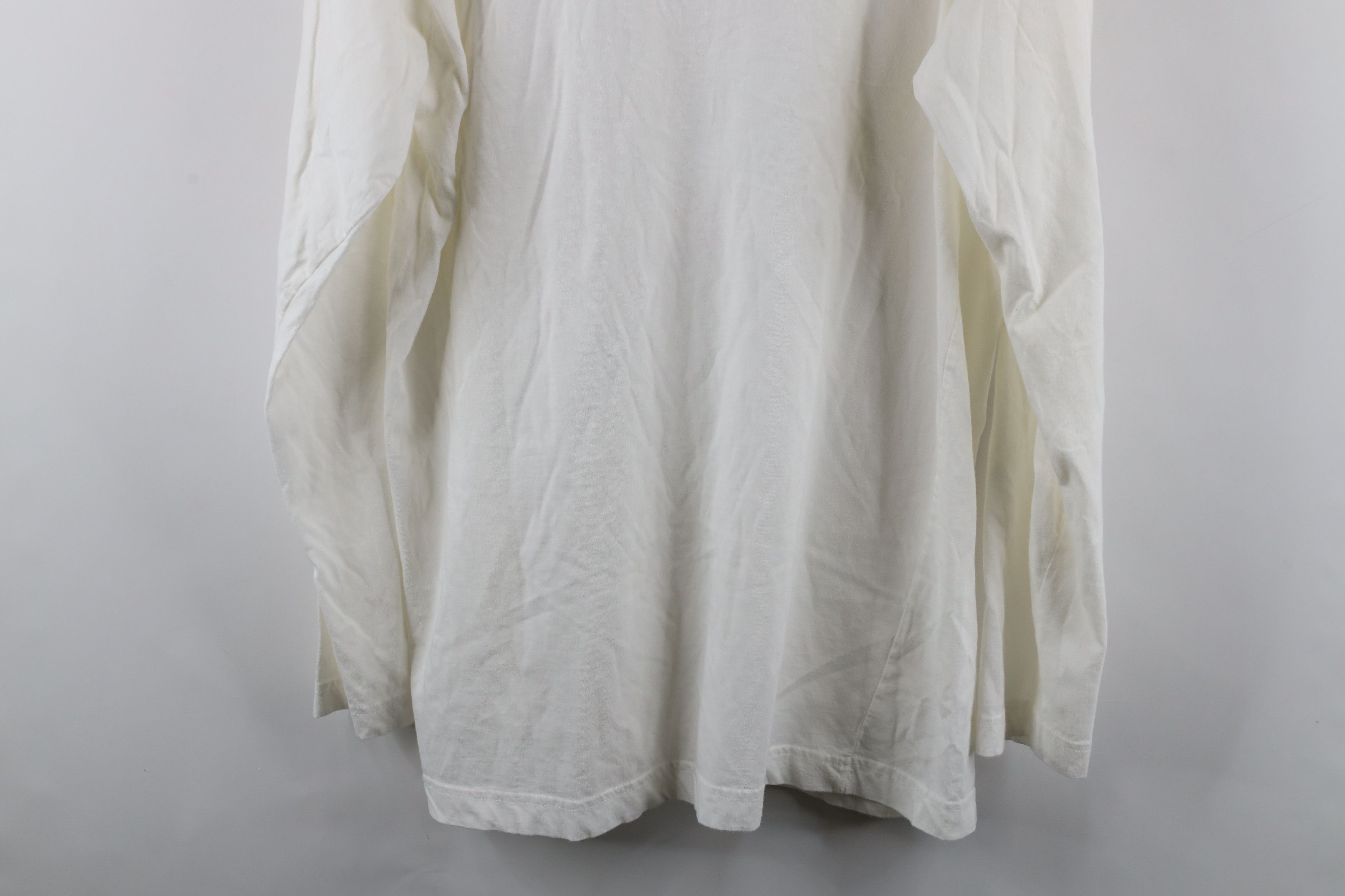 Vintage Vintage 90s Streetwear Blank Long Sleeve Rugby Polo White Size US L / EU 52-54 / 3 - 9 Thumbnail