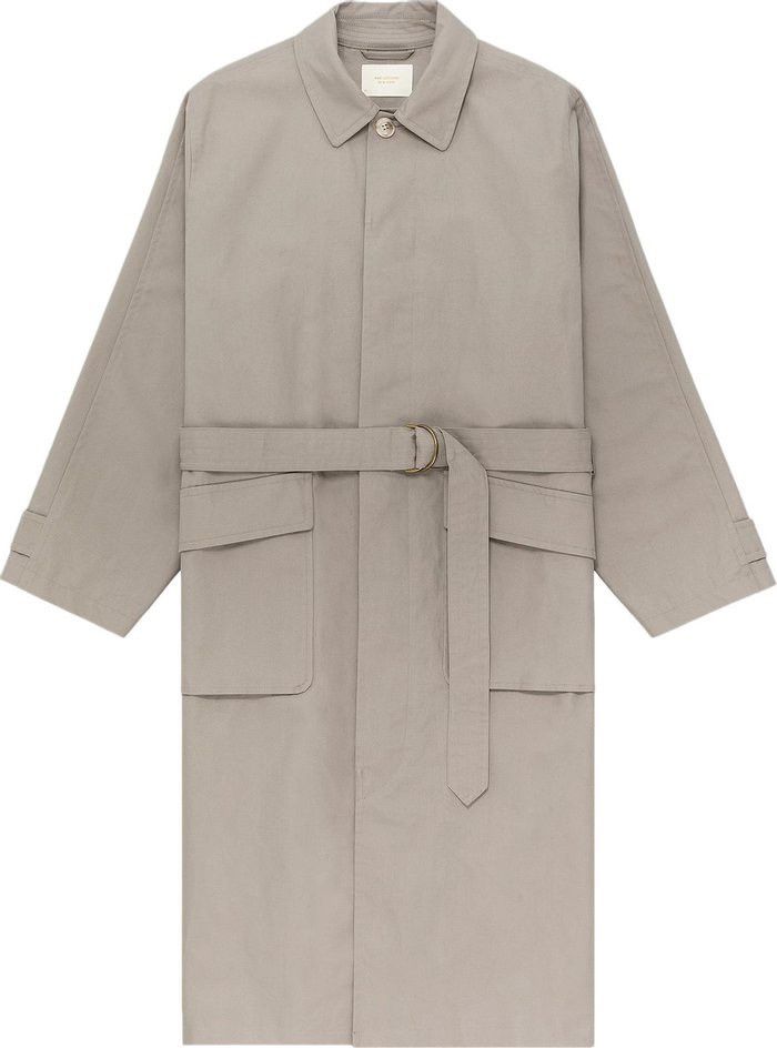 image of Aime Leon Dore Belted Topcoat Stone Medium NWT in Grey, Men's