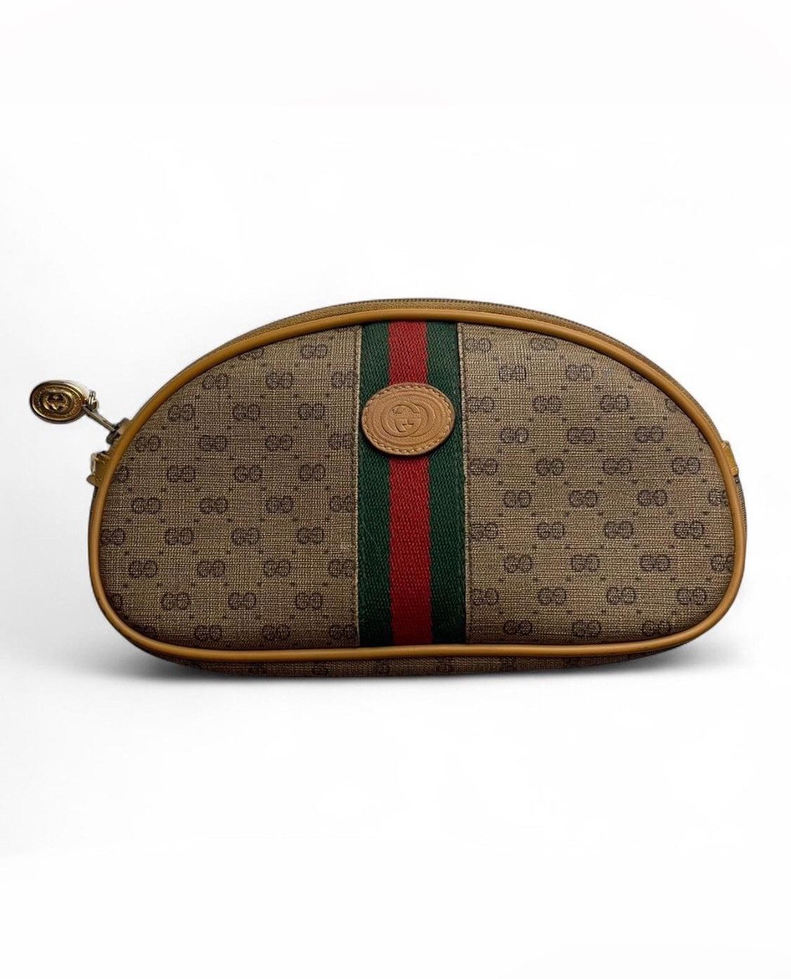 Gucci 💫🌹1970S GUCCI SMALL GG MONOGRAM COSMETIC BAG VINTAGE Size ONE SIZE - 1 Thumbnail