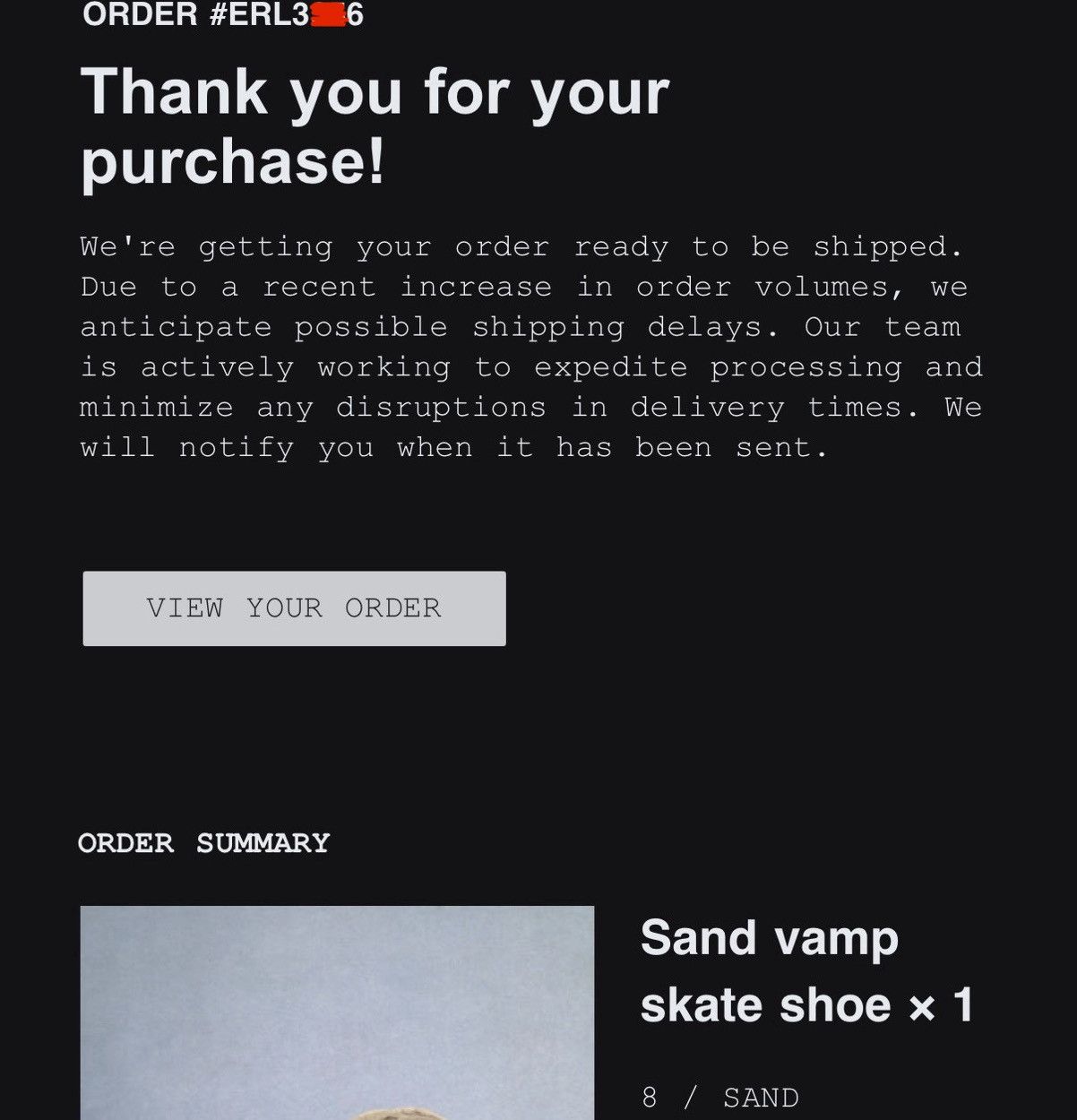 ERL ERL Vamp Skate Sand Size US 8 / EU 41 - 9 Thumbnail