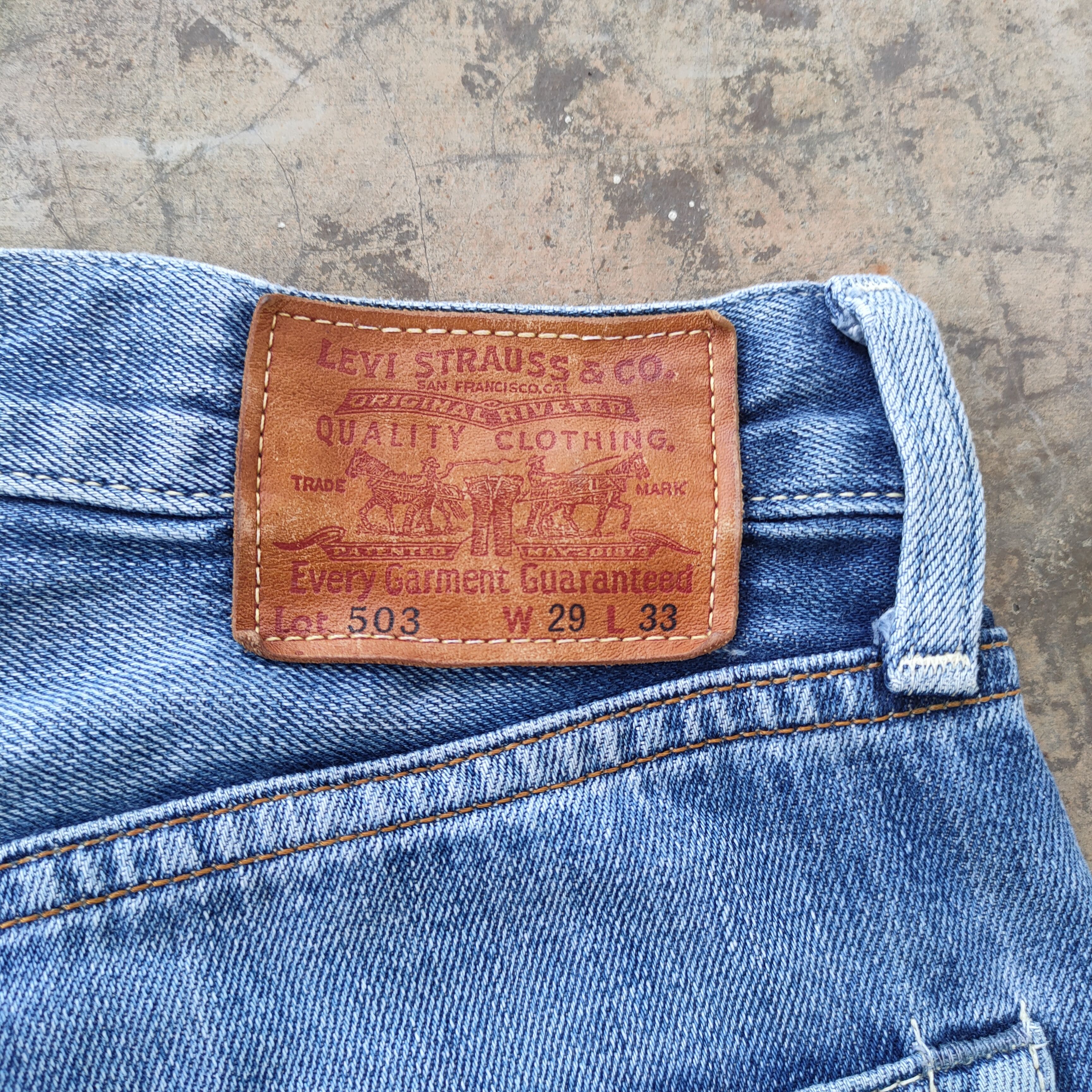 Levi's Vintage Clothing W30 VINTAGE LEVI'S 503 FADED RIPPED JEANS DENIM PANTS Size US 30 / EU 46 - 13 Thumbnail