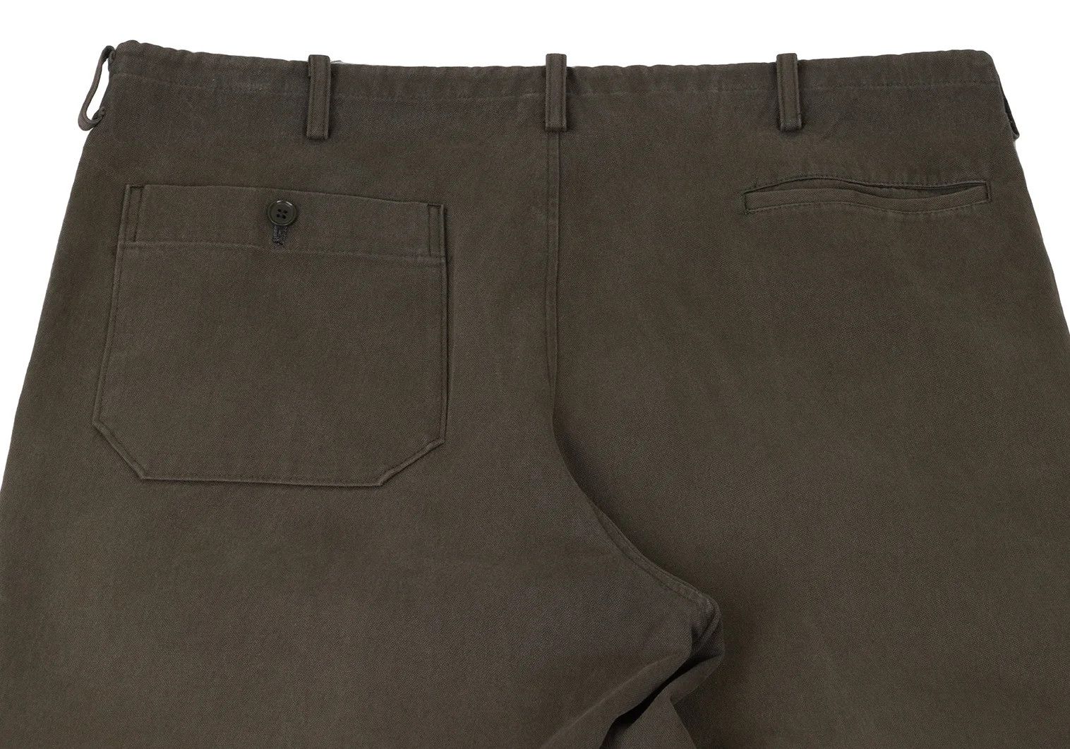 Jean Paul Gaultier Cotton Twill Drawstring Pants in Charcoal Khaki Size US 32 / EU 48 - 16 Thumbnail