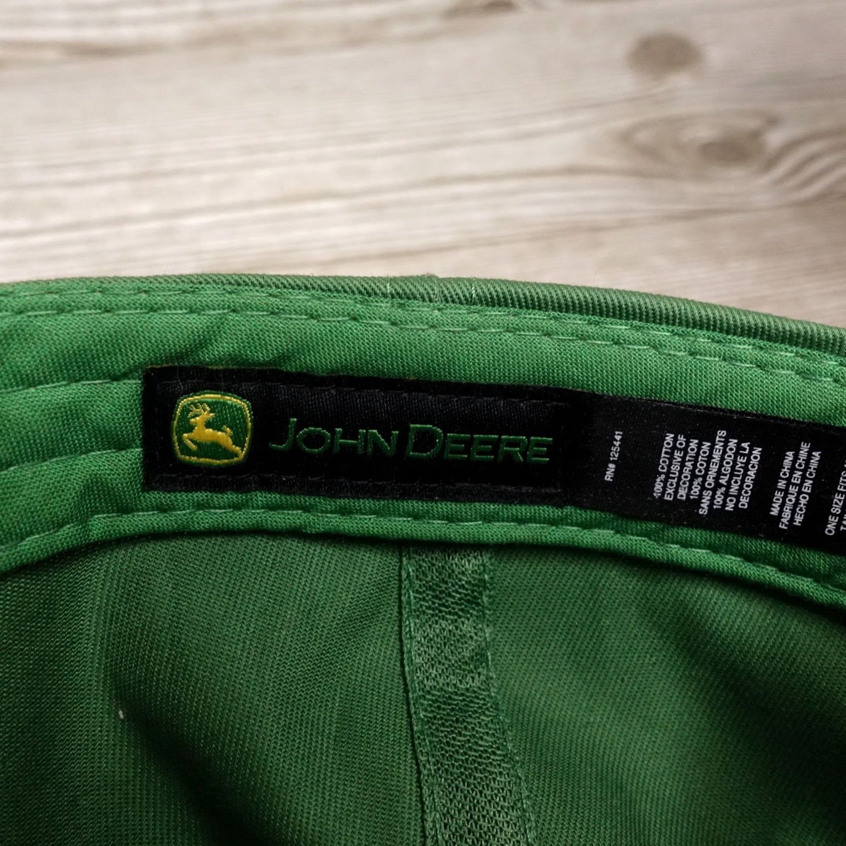 John Deere JOHN DEERE TRACTORS LARSON FARM AND LAWN LOGO GREEN SNAPBACK HAT CAP SHIRT? Size ONE SIZE - 8 Thumbnail