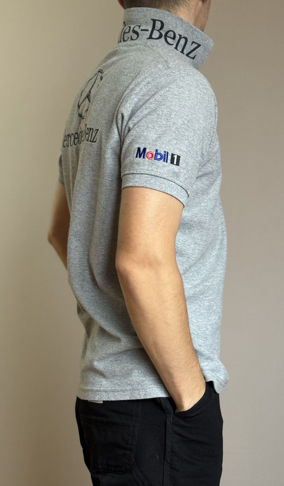 Mercedes-Benz Mercedes Benz Mobil Polo Tshirt Tee Formula F1 Racing Tennis Size US M / EU 48-50 / 2 - 2 Thumbnail