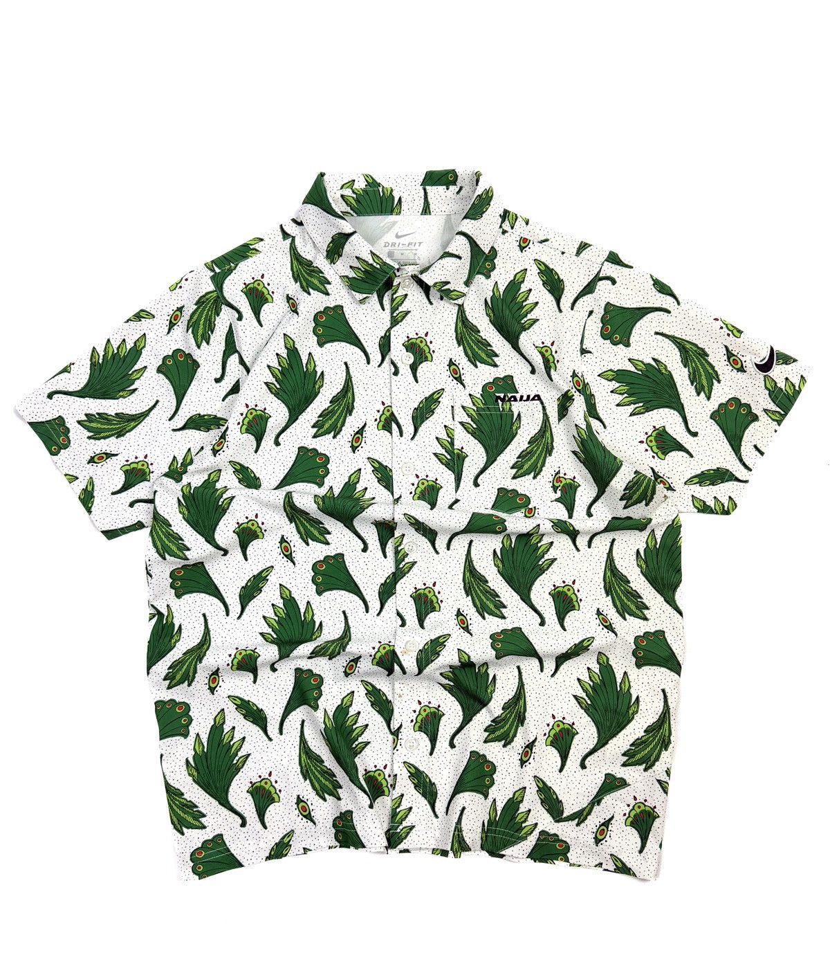 Nike RARE Nike Nigeria Naija Woven Skate Button Shirt Y2K Vintage Size US M / EU 48-50 / 2 - 1 Thumbnail