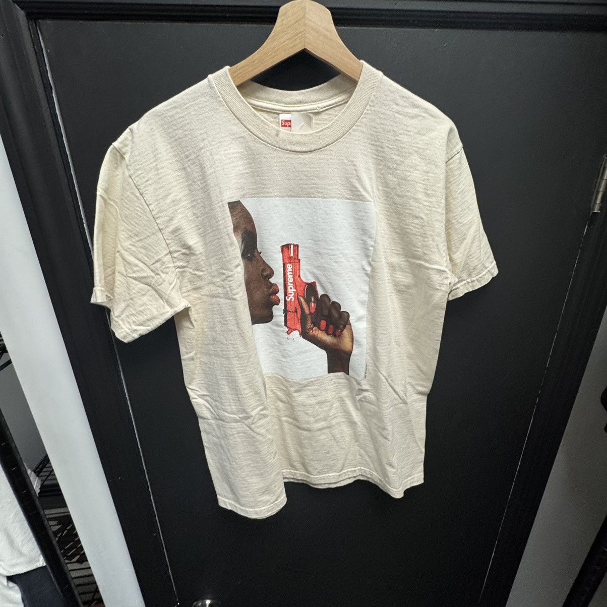 Supreme Water Pistol Tee (SS21) - $38