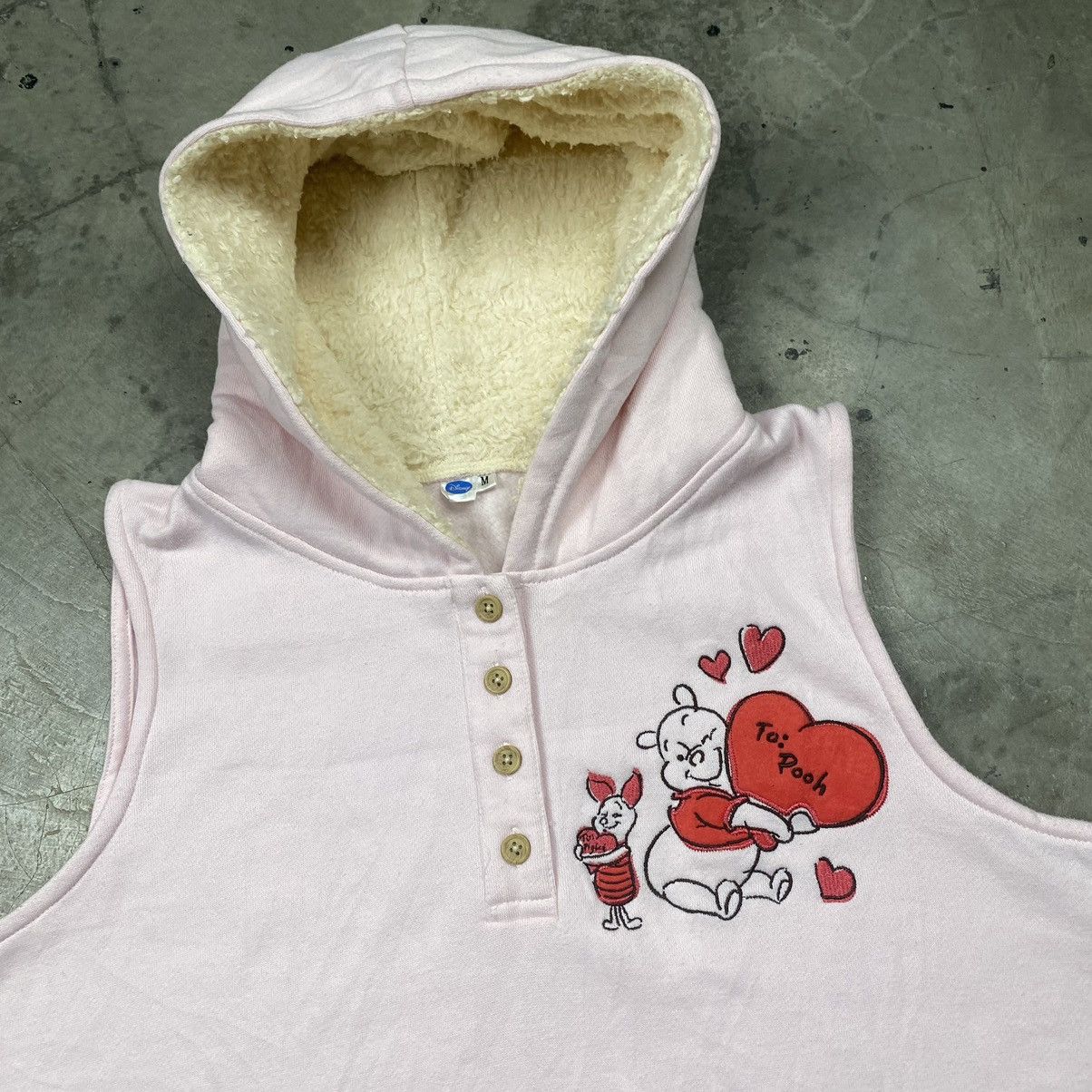 Cartoon Network × Disney y2k Disney Pooh Sleeveless Dress Fur Hoodie Size M / US 6-8 / IT 42-44 - 3 Thumbnail