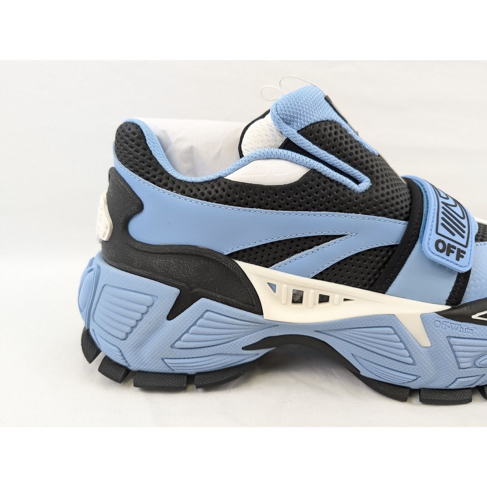 Off-White o1rshd1 Glove Slip On Sneakers in Light Blue/Black Size US 11 / EU 44 - 6 Thumbnail