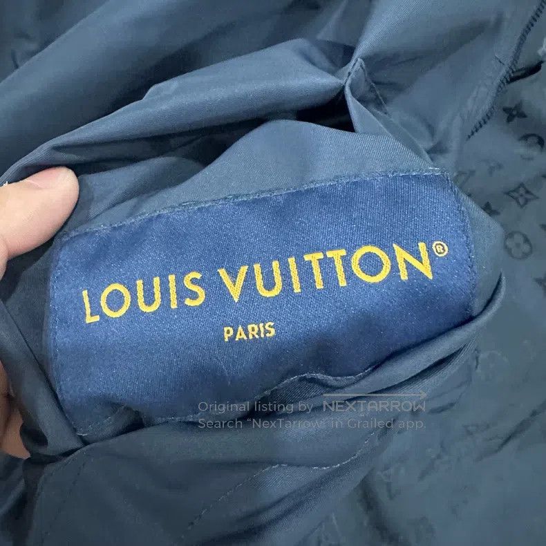 Louis Vuitton Louis Vuitton Dark blue full logo reversible assault jacke Size US L / EU 52-54 / 3 - 4 Thumbnail