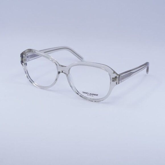 Saint Laurent Paris Saint Laurent SL411 004 Eyeglasses Transparent 57mm Square Size ONE SIZE - 1 Thumbnail