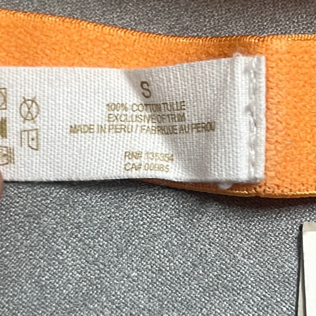 Skin Skin Womens Small Odelyn Triangle Bra Spritz Orange Criss Cr Size ONE SIZE - 8 Thumbnail