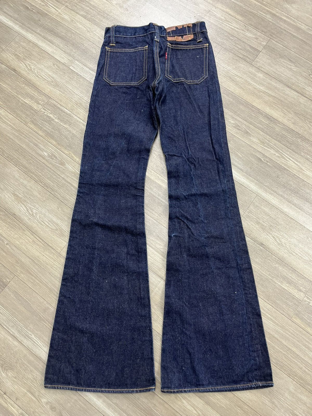 Japanese Brand 2000s Edwin 1014 TT Ifsixwasnine Lgb Style Flared Jeans Size US 27 - 16 Thumbnail