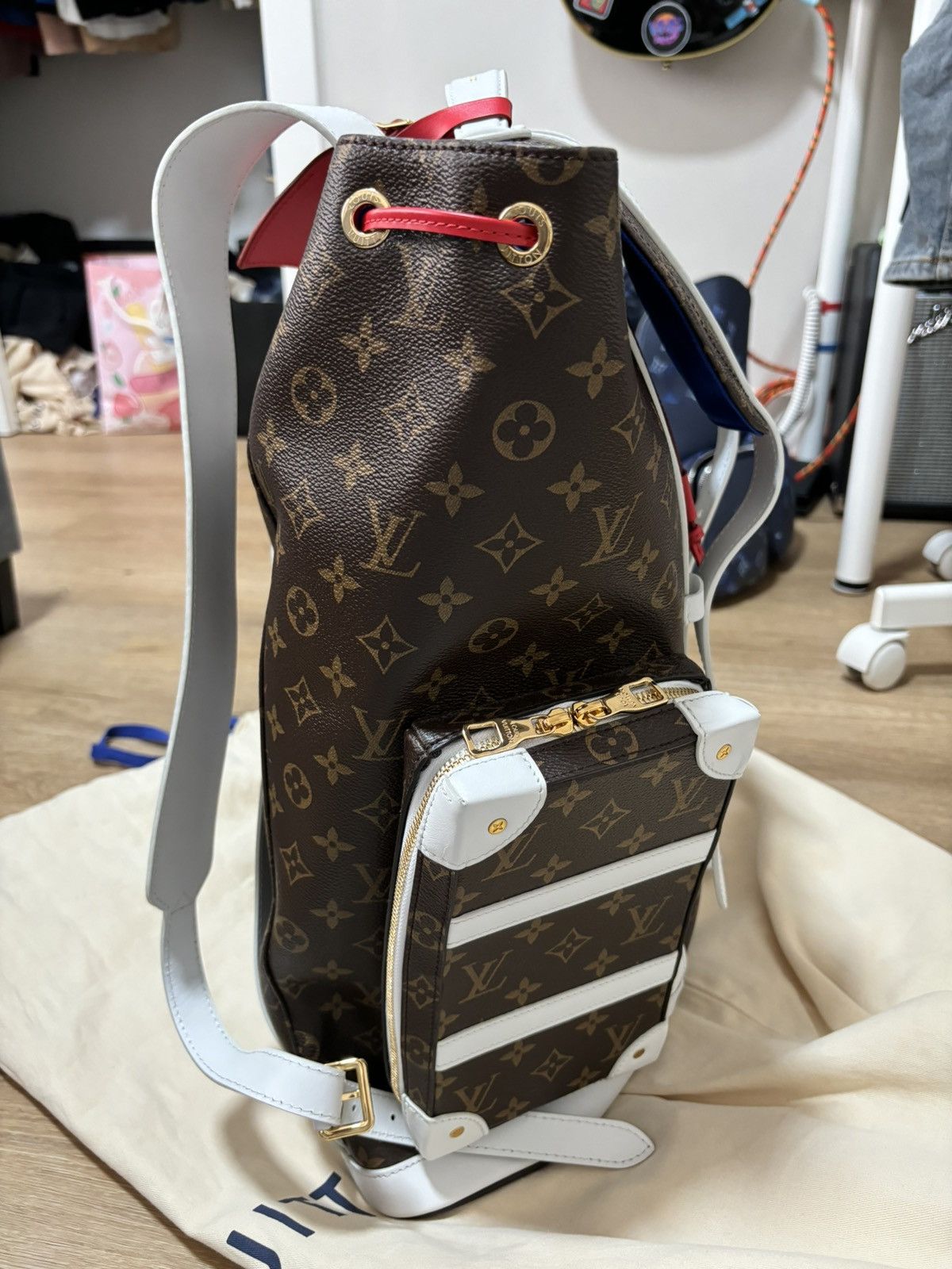 Louis Vuitton × NBA Louis Vuitton x NBA Christopher Soft Trunk Backpack Size ONE SIZE - 5 Thumbnail