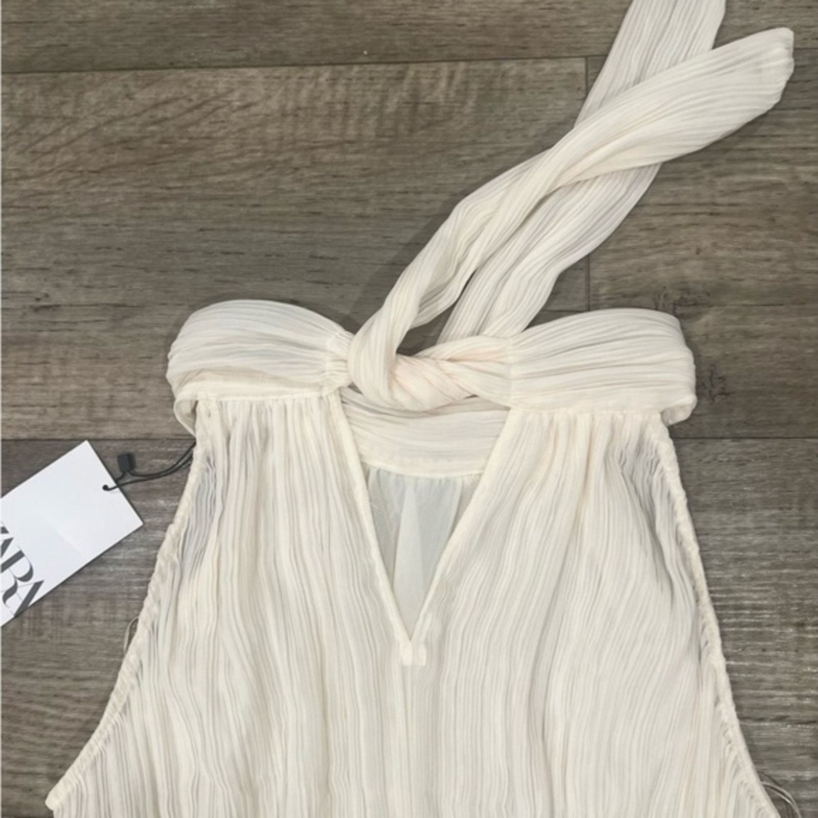 Zara ZARA Pleated Halter Top NWT M Size M / US 6-8 / IT 42-44 - 22 Thumbnail