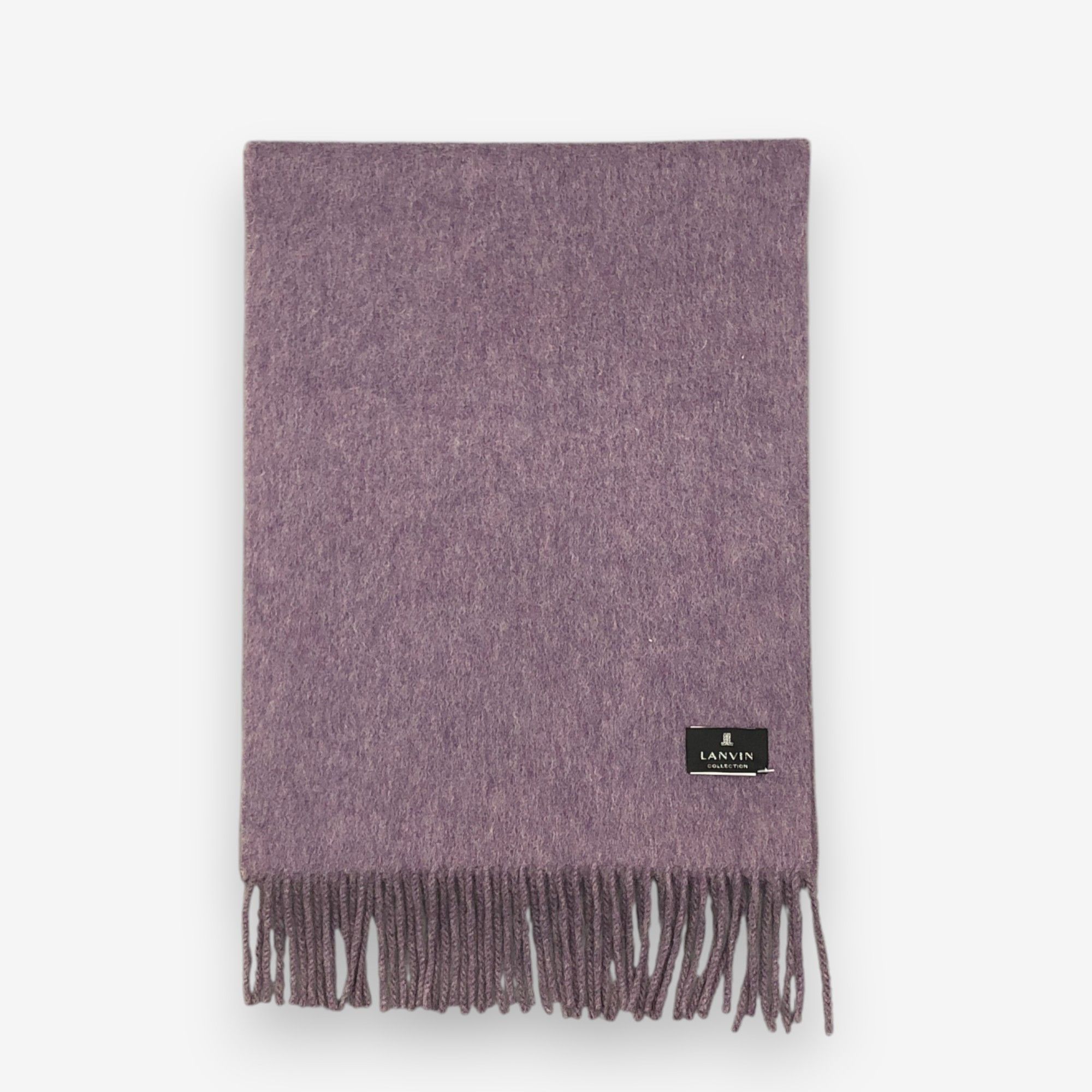 Lanvin Vintage Lanvin Scarf Muffler Cashmere Winter Fringe Scarves Size ONE SIZE - 2 Thumbnail