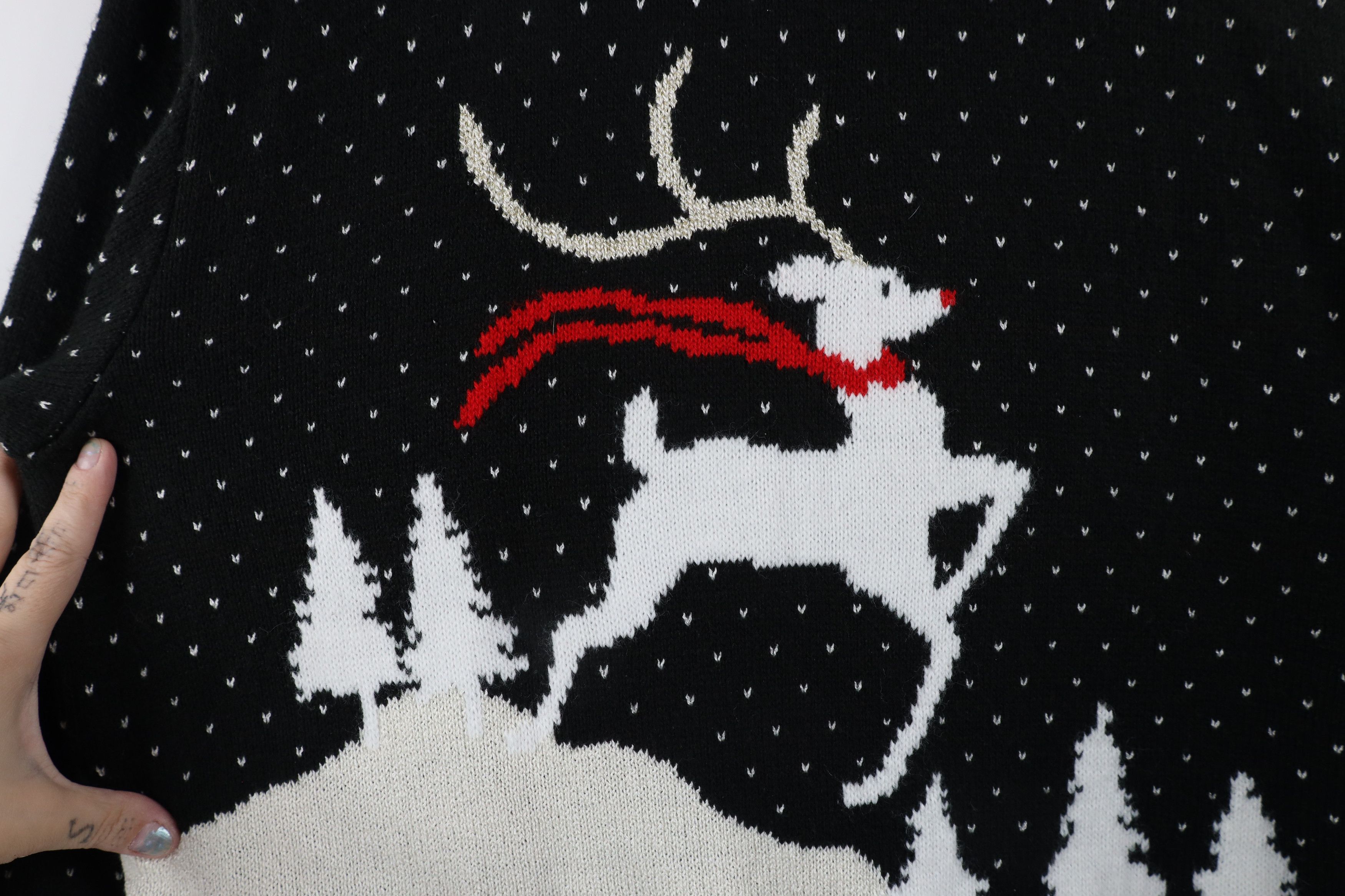 Vintage Vintage 90s Streetwear All Over Print Knit Sweater USA Size L / US 10 / IT 46 - 6 Thumbnail
