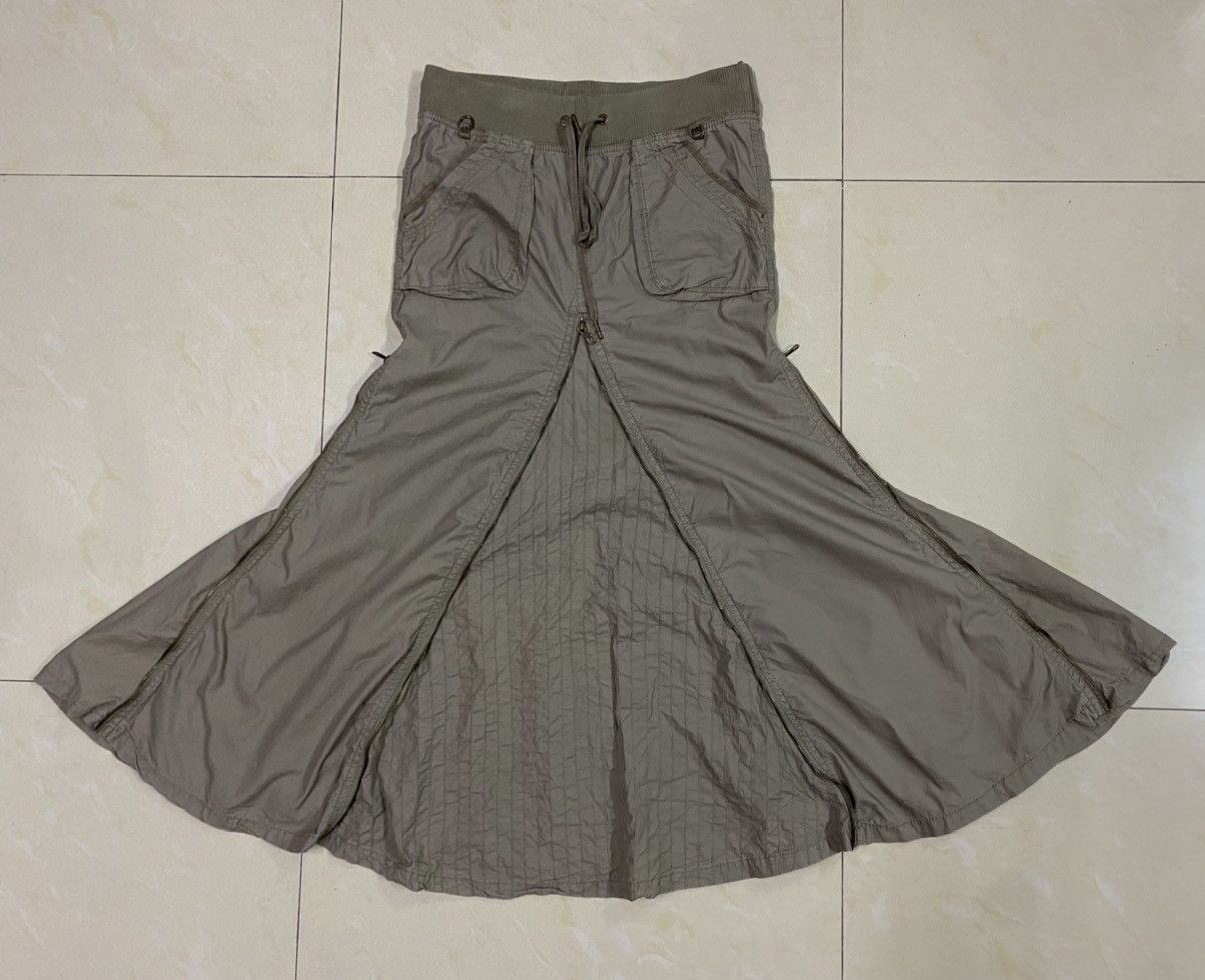 If Six Was Nine GOA Punk Bondage Gothic Zipper Skirt Size 31-34 Size 31" - 3 Thumbnail