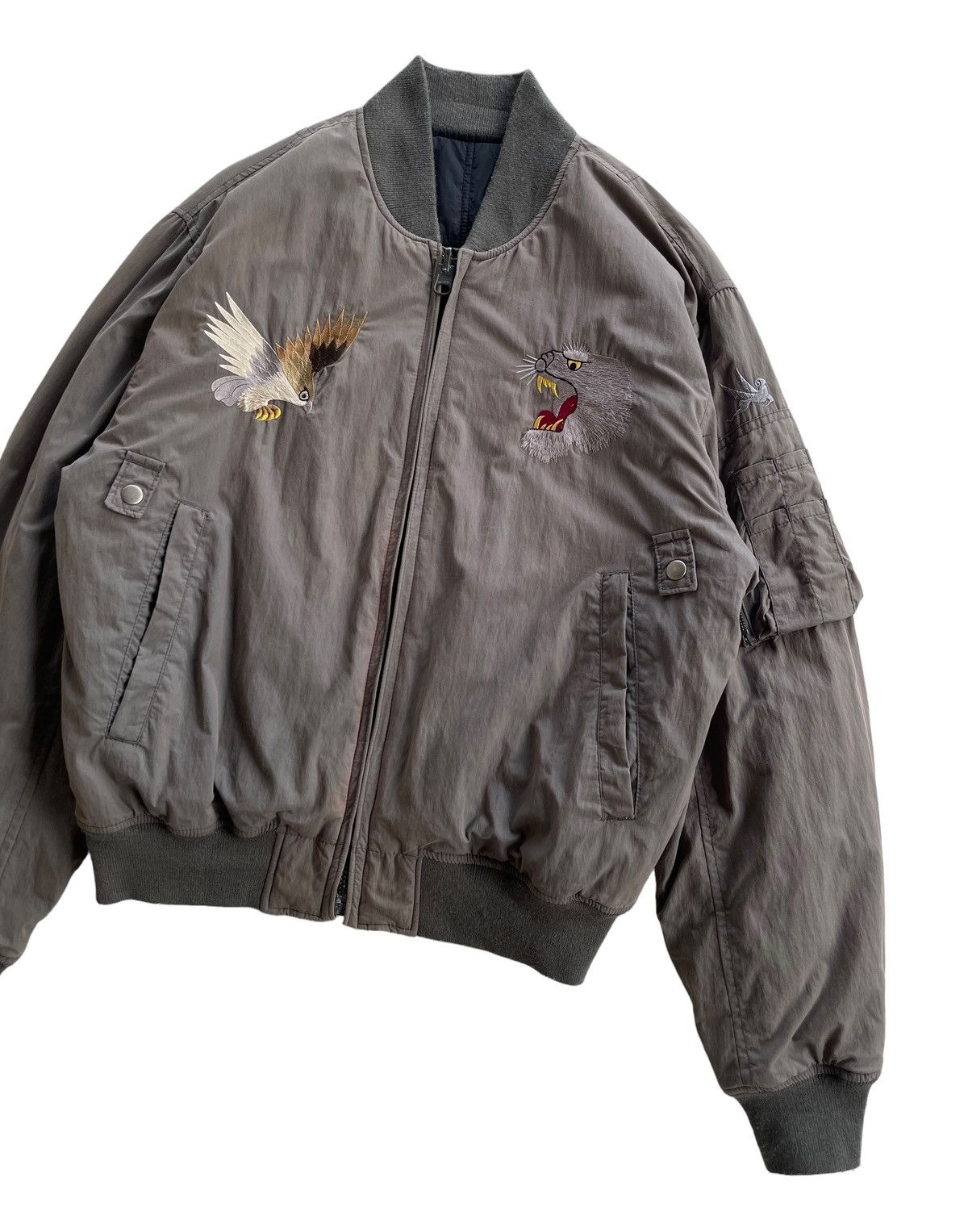 I. Spiewak And Sons Spiewak & Son Reversible Sukajan Bomber Jacket Size US M / EU 48-50 / 2 - 10 Thumbnail