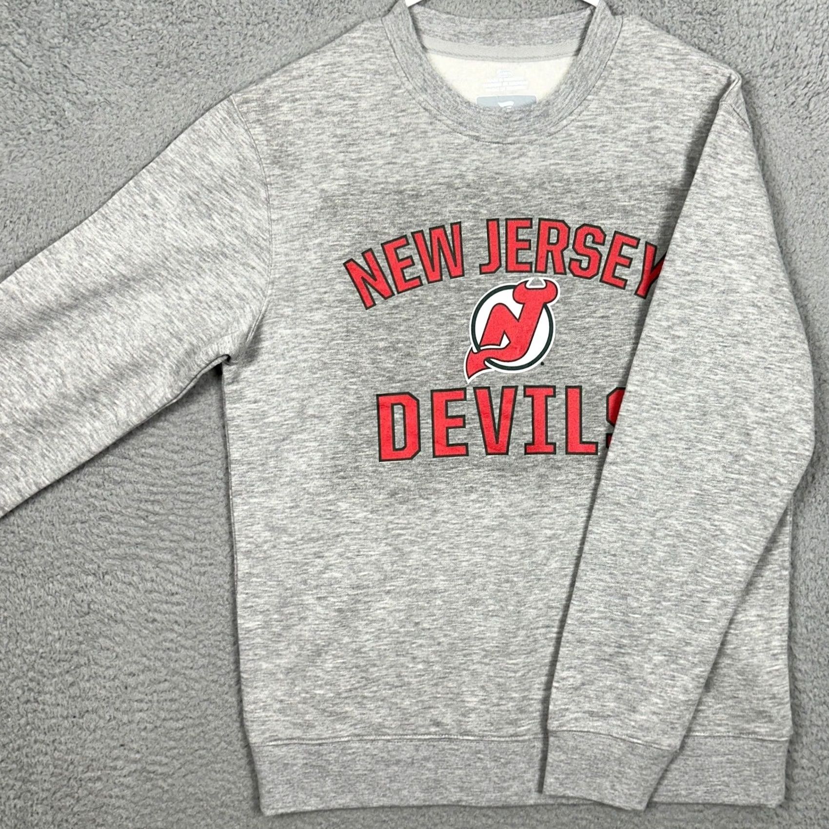 Vintage New Jersey Devils Fanatics Sweatshirt Mens M Grey Crewneck Pullover Size US M / EU 48-50 / 2 - 2 Thumbnail