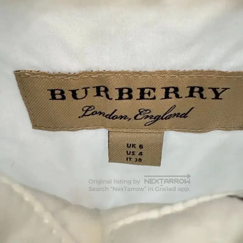 Burberry Burberry White Short Sleeve Women's Shirt. Size M / US 6-8 / IT 42-44 - 3 Thumbnail