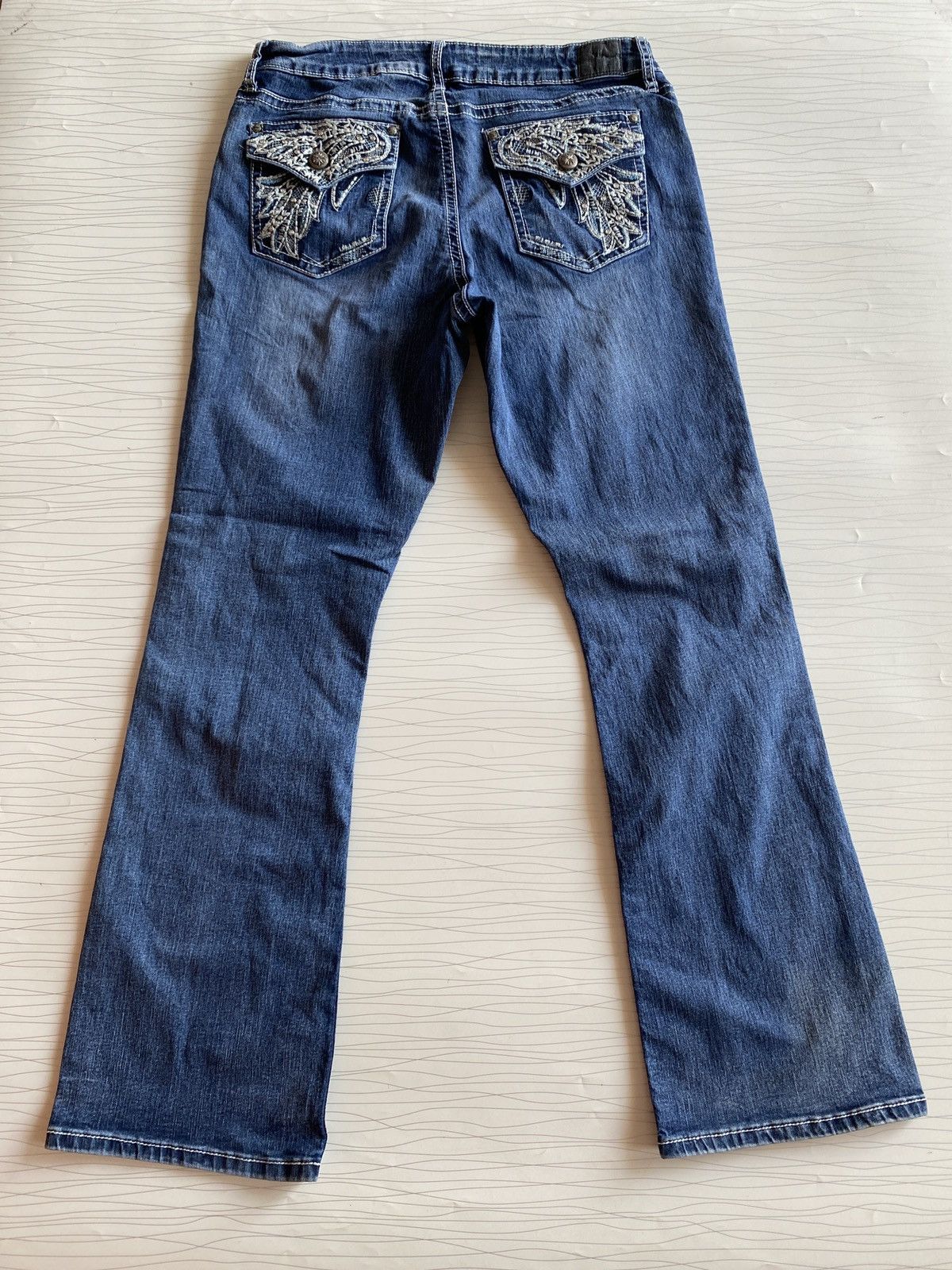 If Six Was Nine Japanese brand love indigo flare denim Size US 34 / EU 50 - 8 Thumbnail