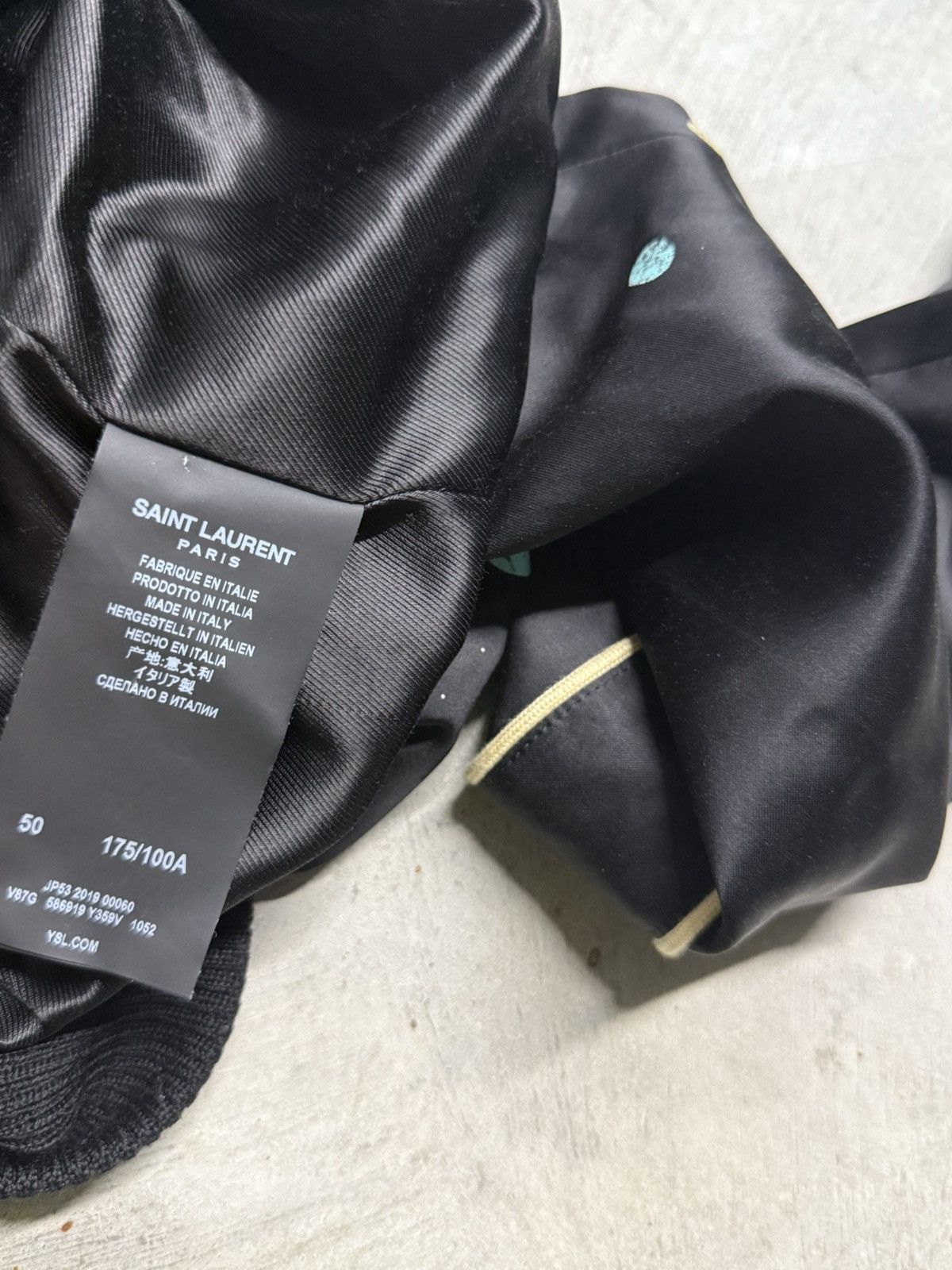 Saint Laurent Paris Saint Laurent Galaxy Logo Teddy Jacket Size US L / EU 52-54 / 3 - 7 Thumbnail