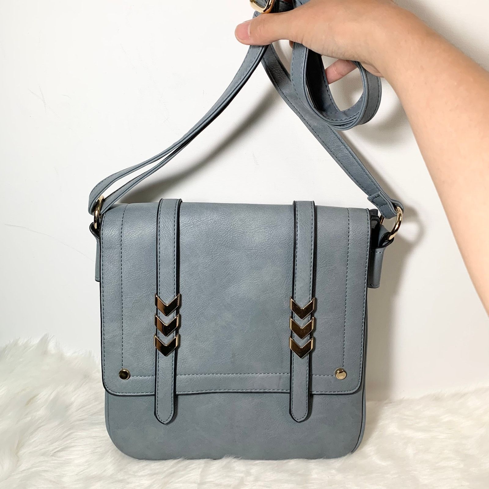 Other Women's Crossbody Blue Faux Leather Bag Size ONE SIZE - 1 Thumbnail
