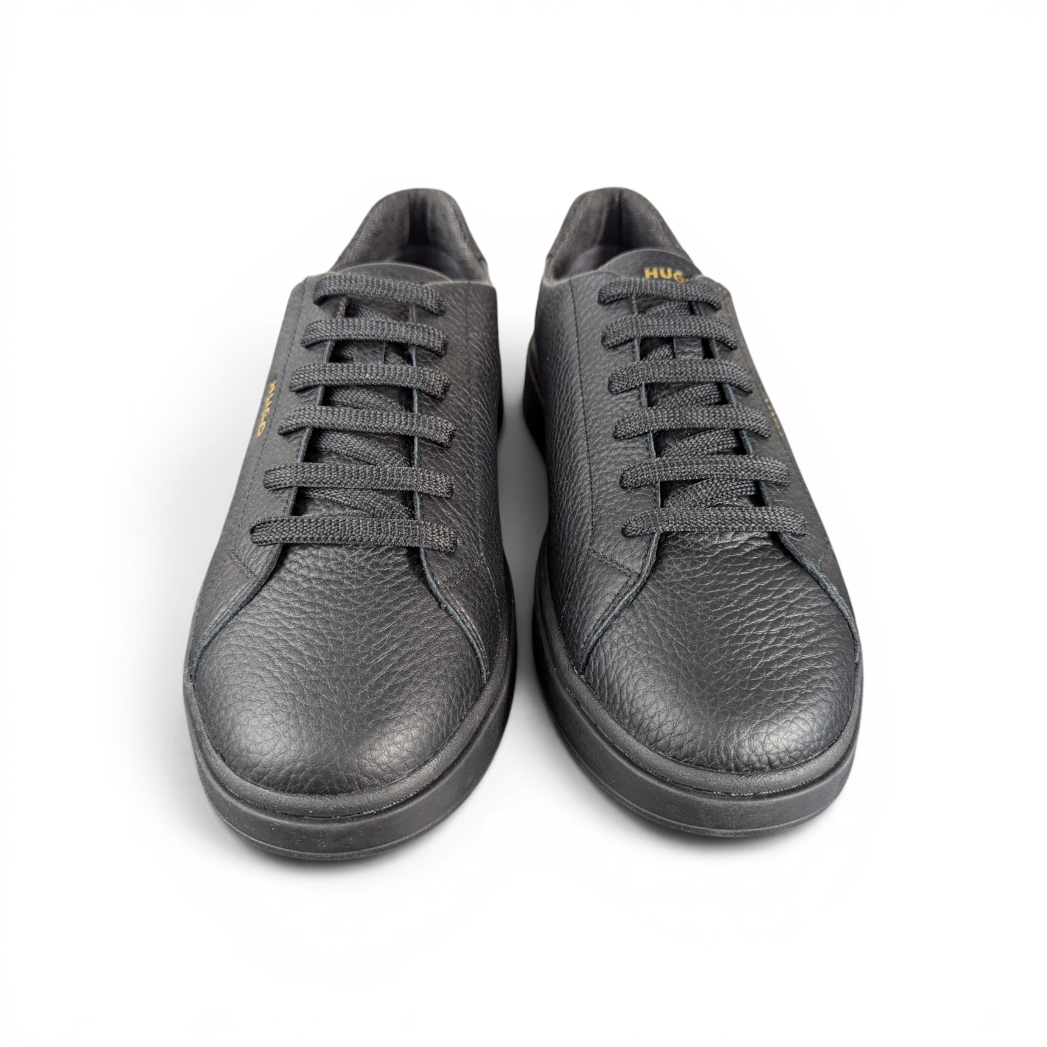 Hugo Boss HUGO BOSS BLACK LEATHER SNEAKERS Size US 11 / EU 44 - 2 Thumbnail