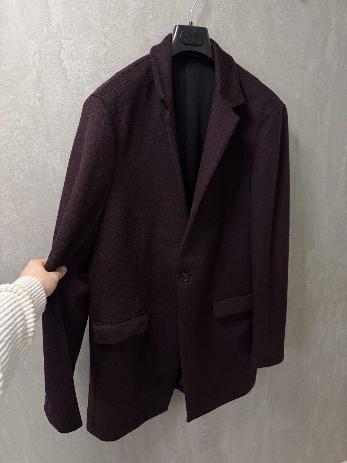 Allsaints AllSaints wool manor coat jacket dark garnet size S-M Size US S / EU 44-46 / 1 - 4 Thumbnail