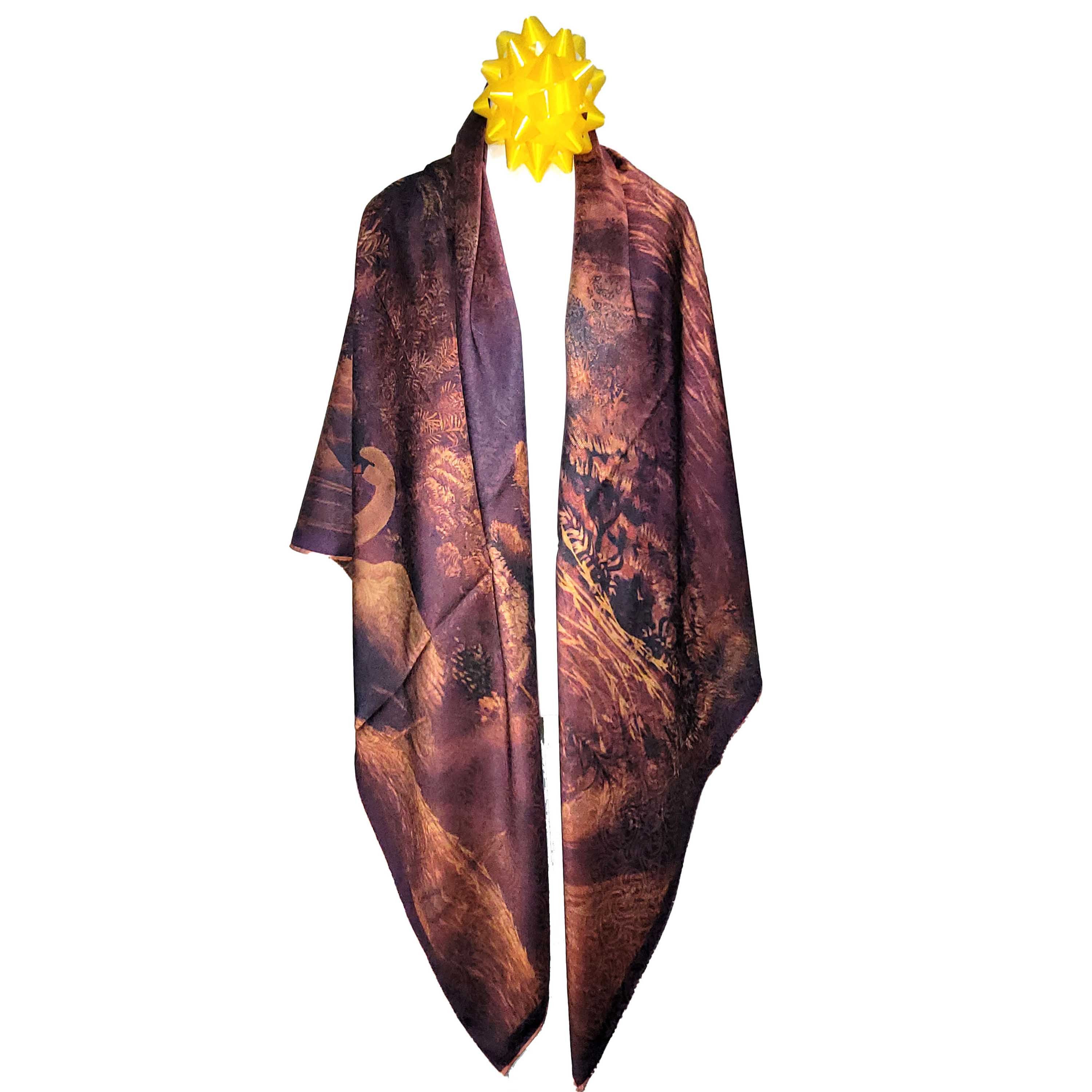 Other NWT Double Sided Silk Scarf 52"x52" Large Square Wrap 3247 Size ONE SIZE - 4 Thumbnail