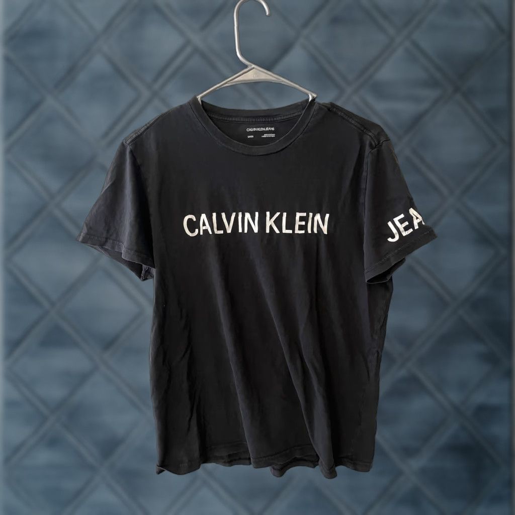Calvin Klein Calvin Klein T-Shirt Men S Black Short Sleeve Crew Neck Logo Size US S / EU 44-46 / 1 - 1 Thumbnail