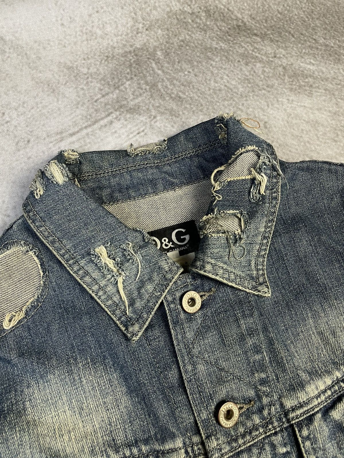 Dolce & Gabbana AW04 Dolce & Gabbana Artisanal Patchwork Denim Jacket Size US M / EU 48-50 / 2 - 5 Thumbnail