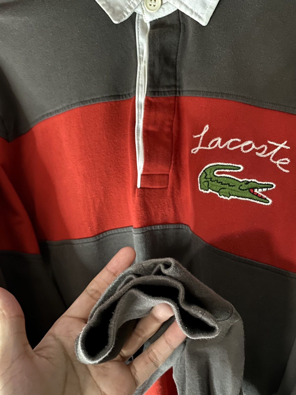 Designer Vintage Lacoste Stripe 27 Size US L / EU 52-54 / 3 - 12 Thumbnail