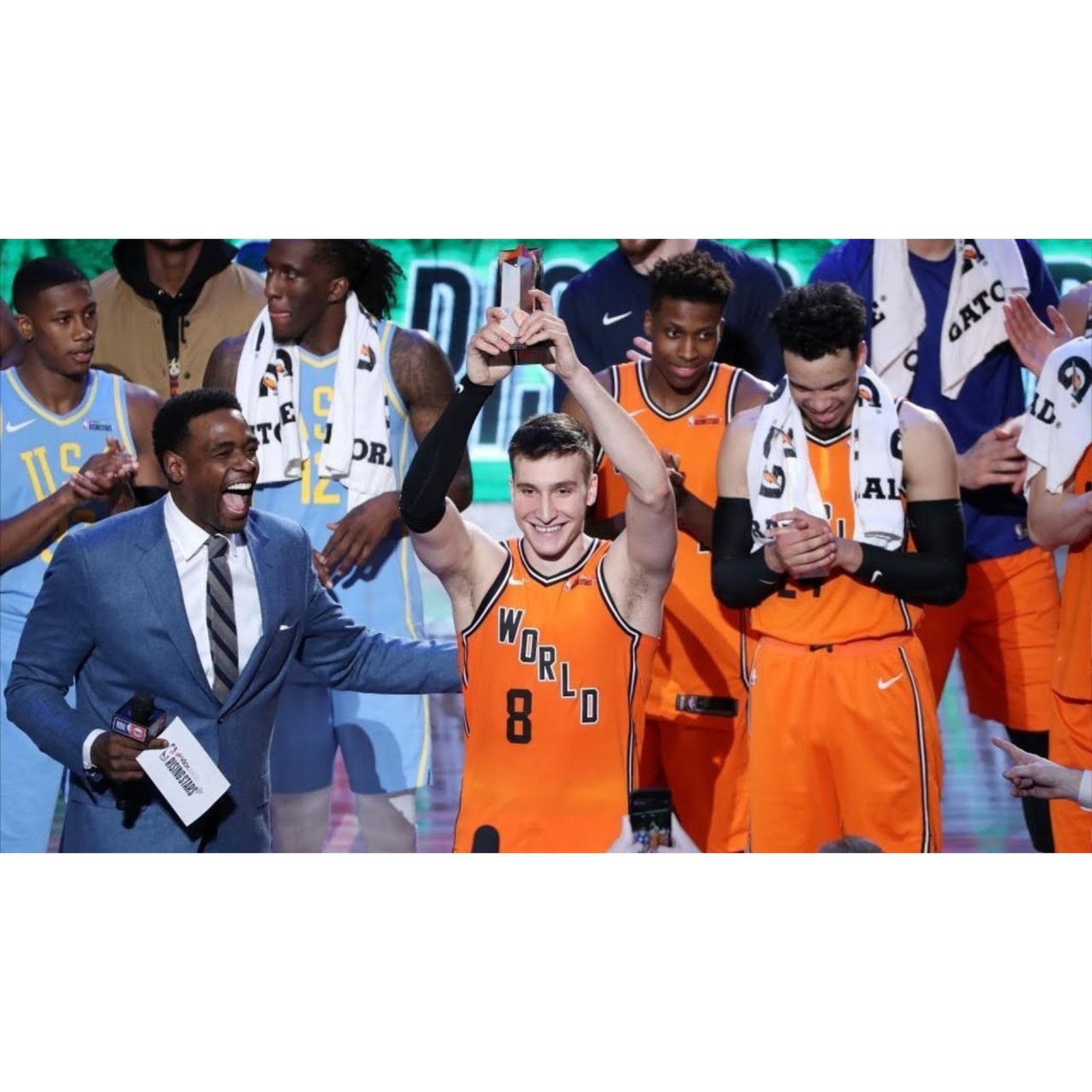 Nike NBA '18 Rising Stars World Player Issued Shorts 46 +1 2XL Size US 44 / EU 60 - 12 Thumbnail