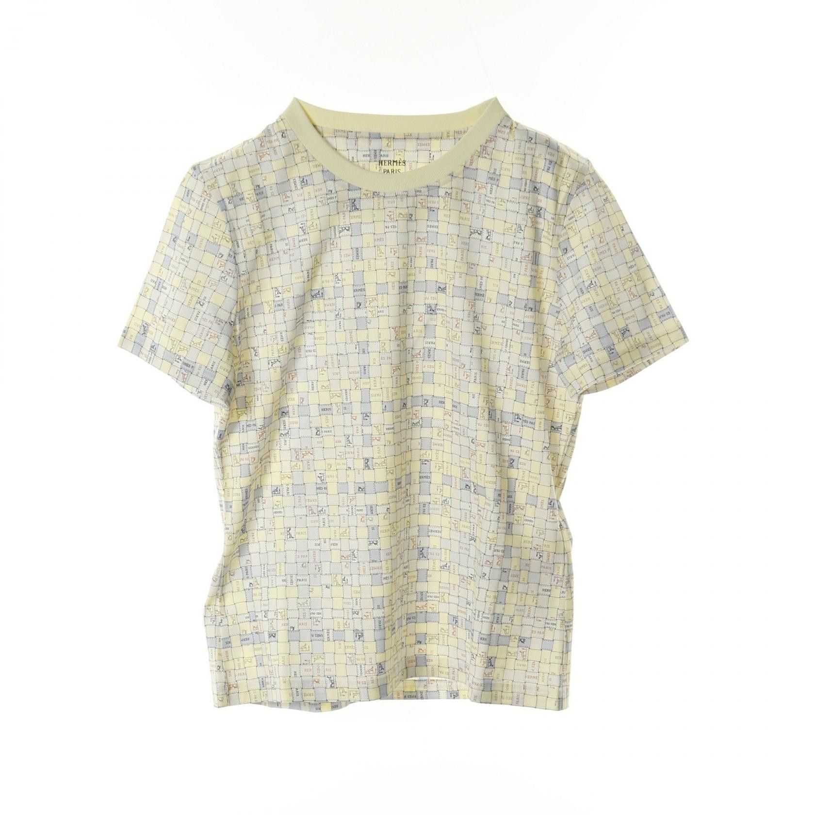 8627 未使用 エルメス FAUBOURG RAINBOW コットン Tシャツ Hermes