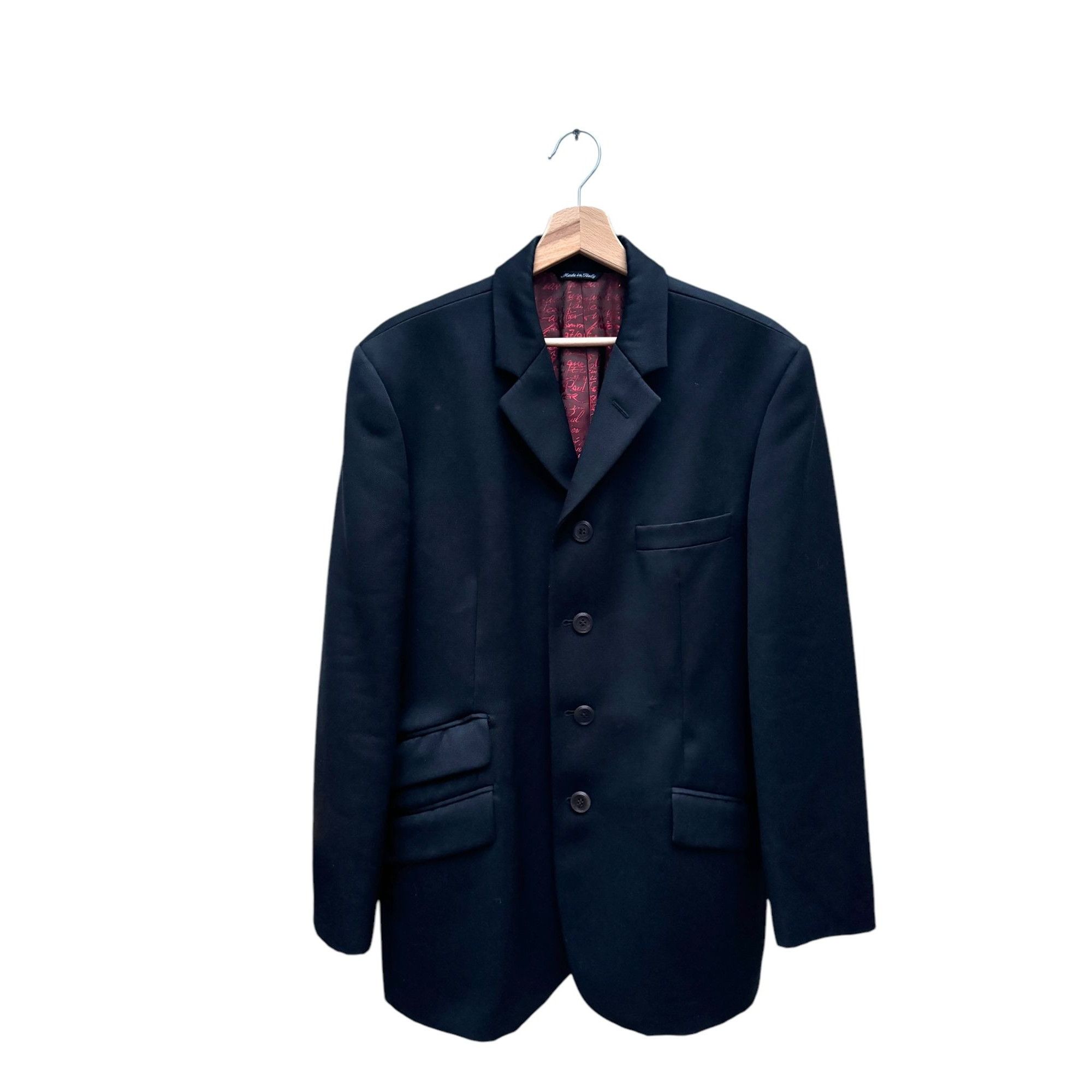 Jean Paul Gaultier 1990s Black Wool Blazer Jacket Size US M / EU 48-50 / 2 - 1 Thumbnail
