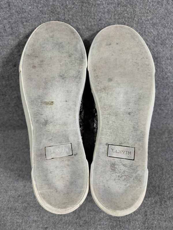 Lanvin Lanvin Jewels Diamond Print Leather Canvas High Sneakers 37 Size US 7 / IT 37 - 10 Thumbnail