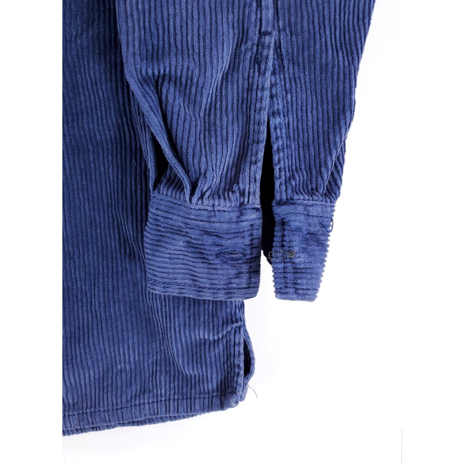 Levi's VINTAGE Levi's VTG 90s Y2K Full Zip Corduroy Shirt Jacket Blue Long Sleeve Mens M Size US M / EU 48-50 / 2 - 2 Thumbnail