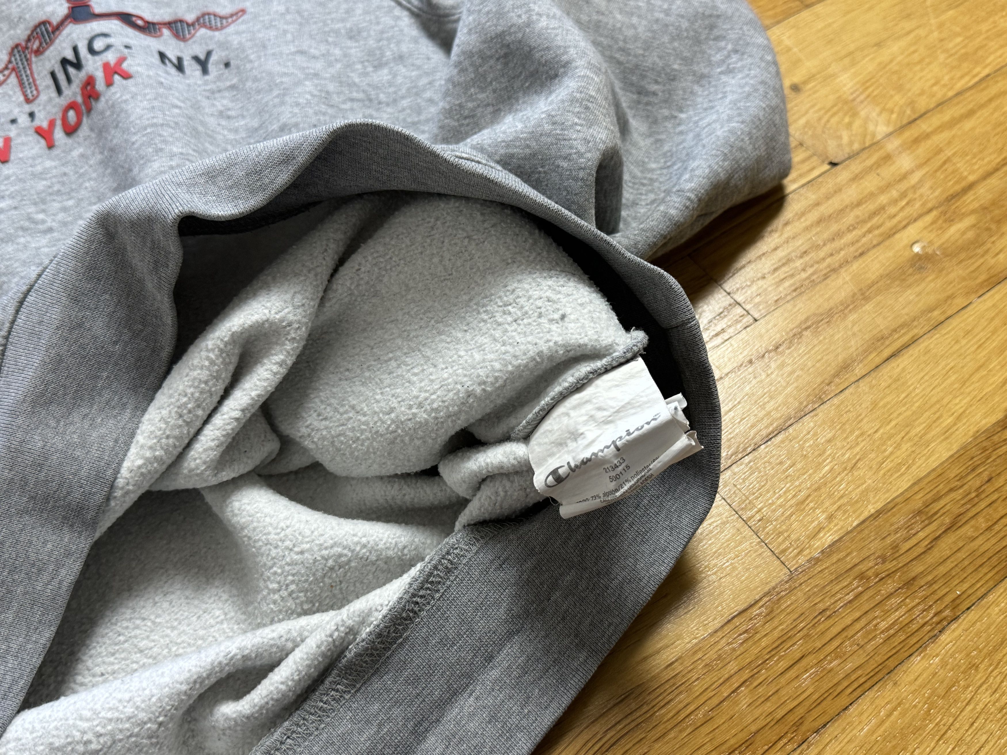 Champion × Vintage Vintage gray sweatshirt CHAMPION 1919 New York Size US M / EU 48-50 / 2 - 6 Thumbnail
