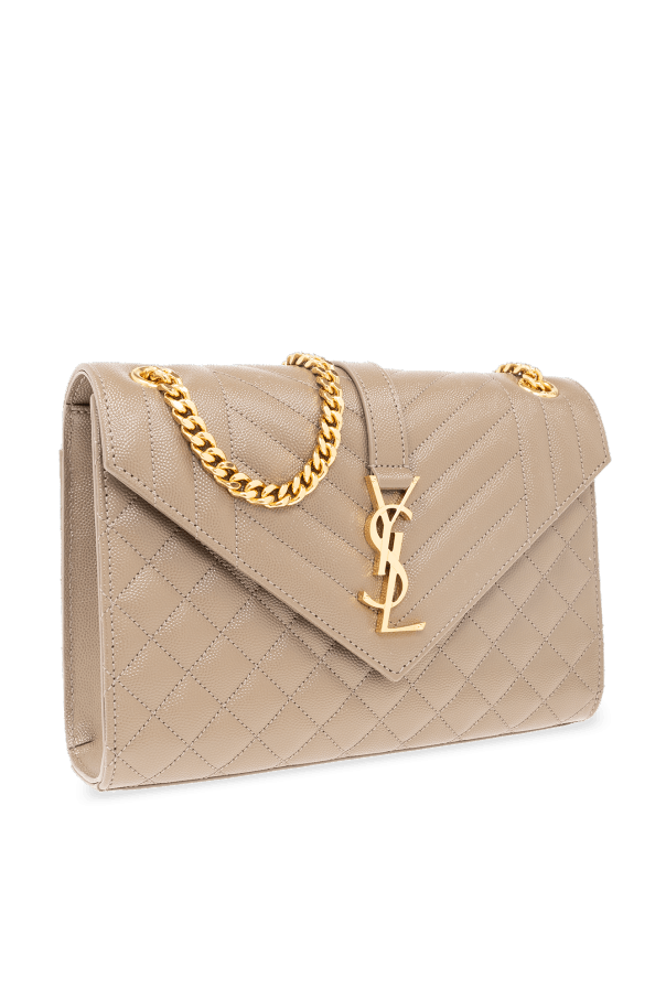 Saint Laurent Paris o1s1wg110425 600185 Size: OS / Envelope Medium Bag in Beige Size ONE SIZE - 4 Thumbnail