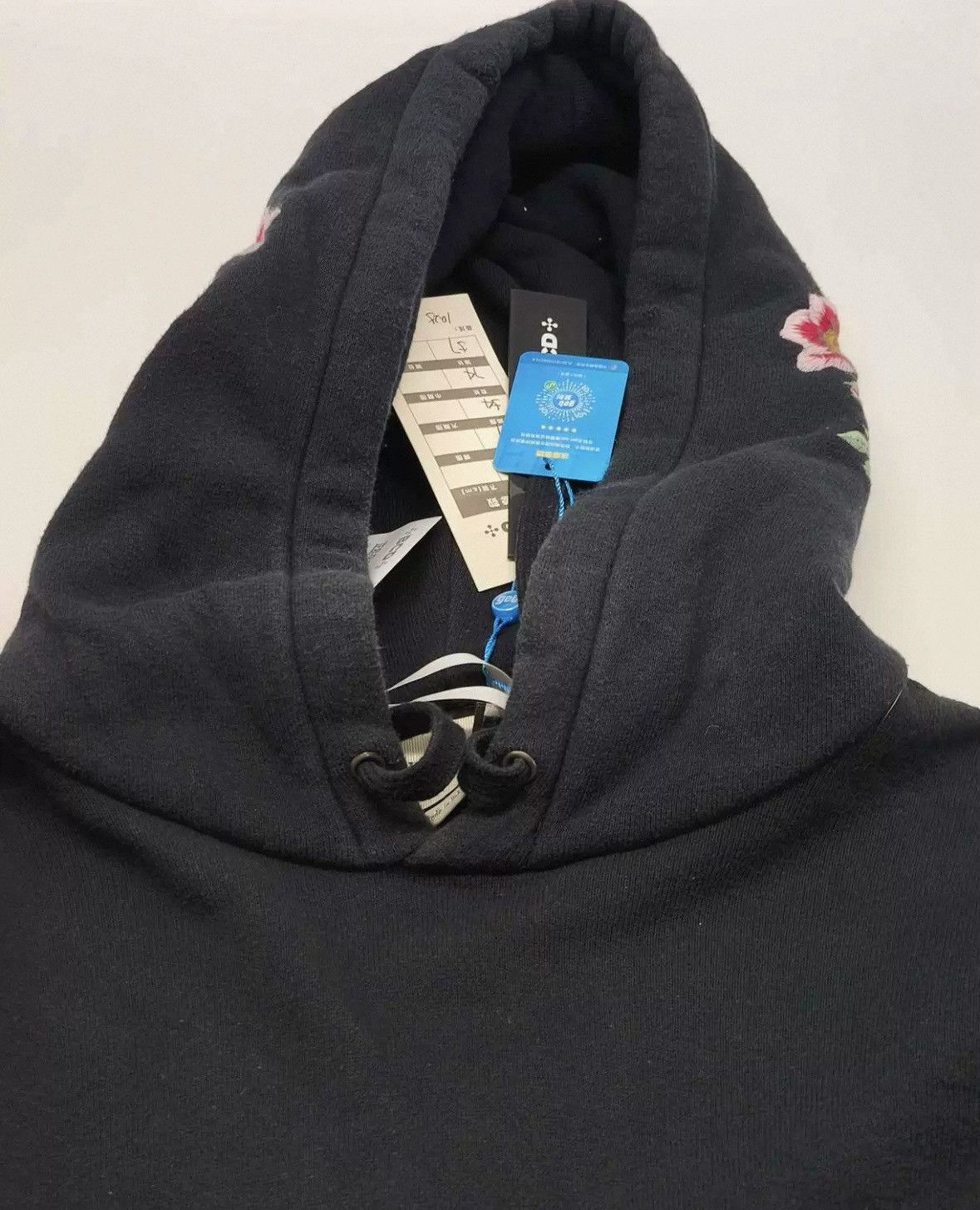 Gucci Gucci Black small destruction embroidered hooded sweatshirt Size US S / EU 44-46 / 1 - 13 Thumbnail