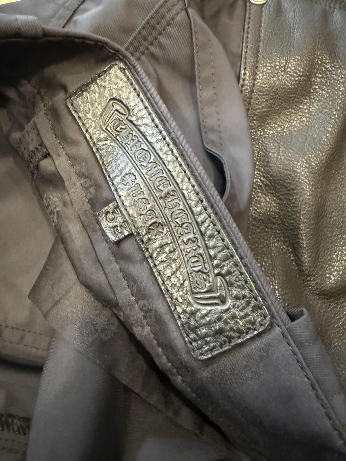 Chrome Hearts Chrome hearts leather carpentar Size US 33 - 8 Thumbnail