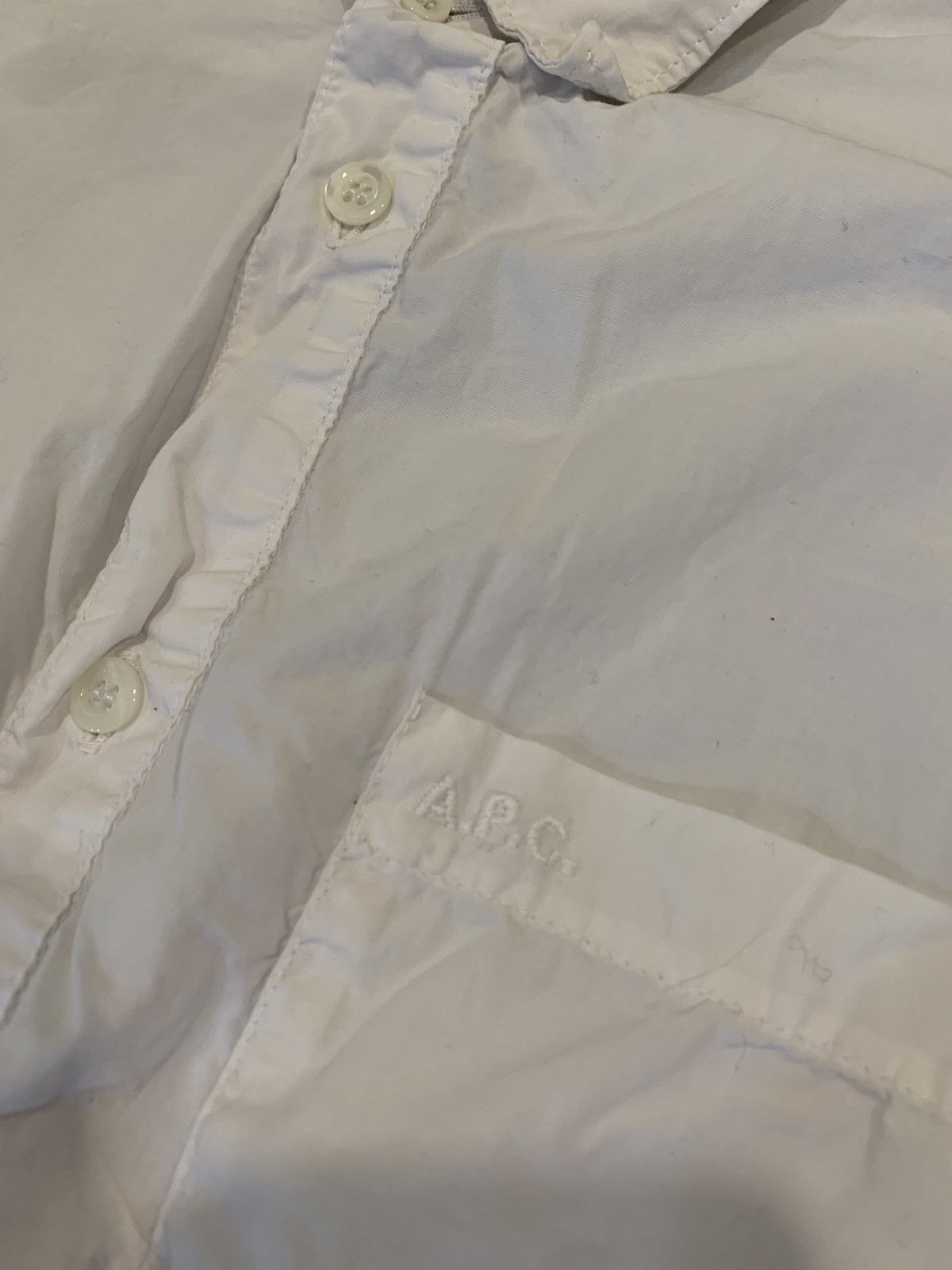A.P.C. A.P.C classic white button up Size US XL / EU 56 / 4 - 2 Thumbnail